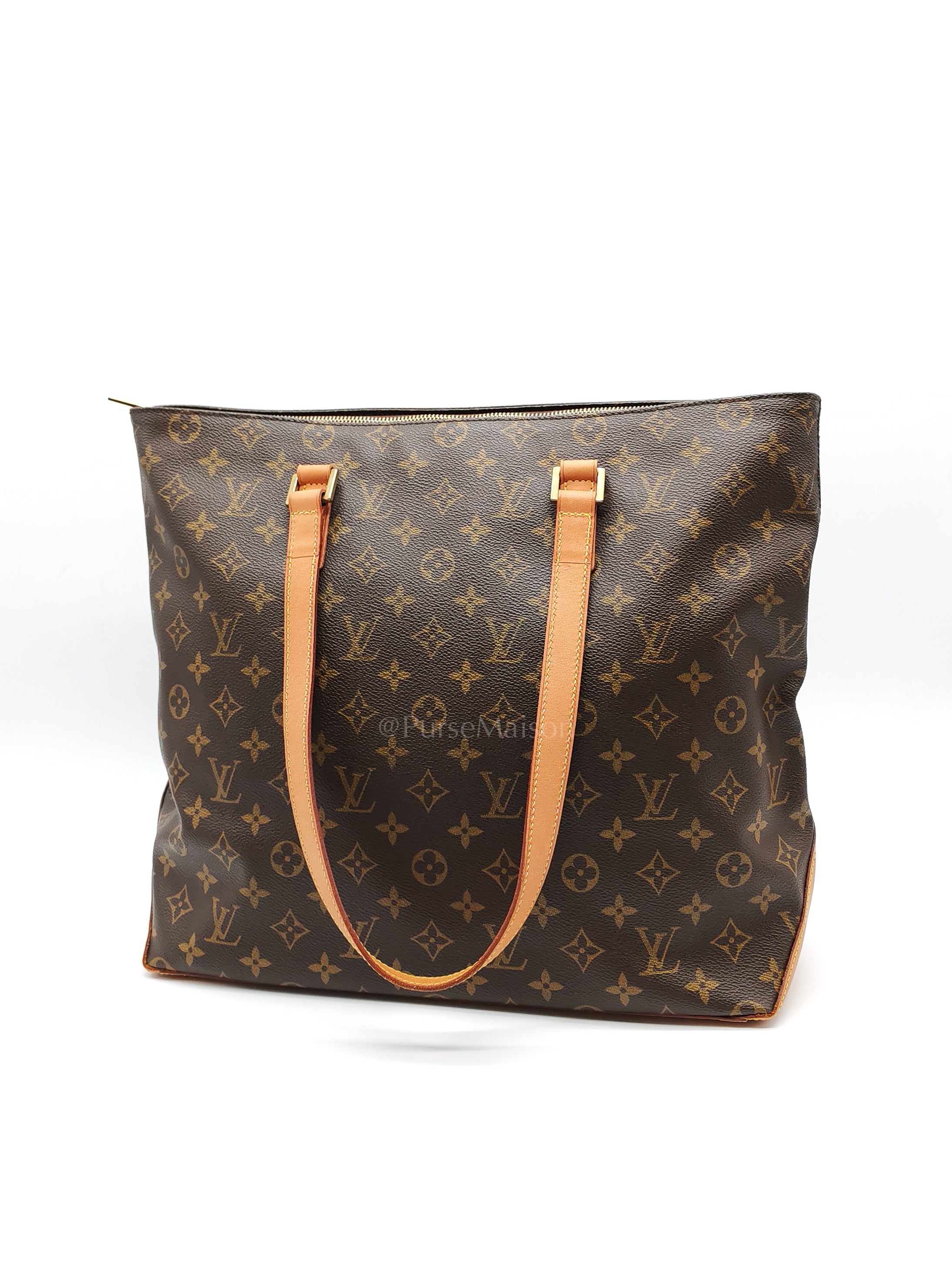 Cabas Mezzo Tote Bag in Monogram Canvas & Gold Hardware (DateCode: TH0052) | Purse Maison Luxury Bags Shop