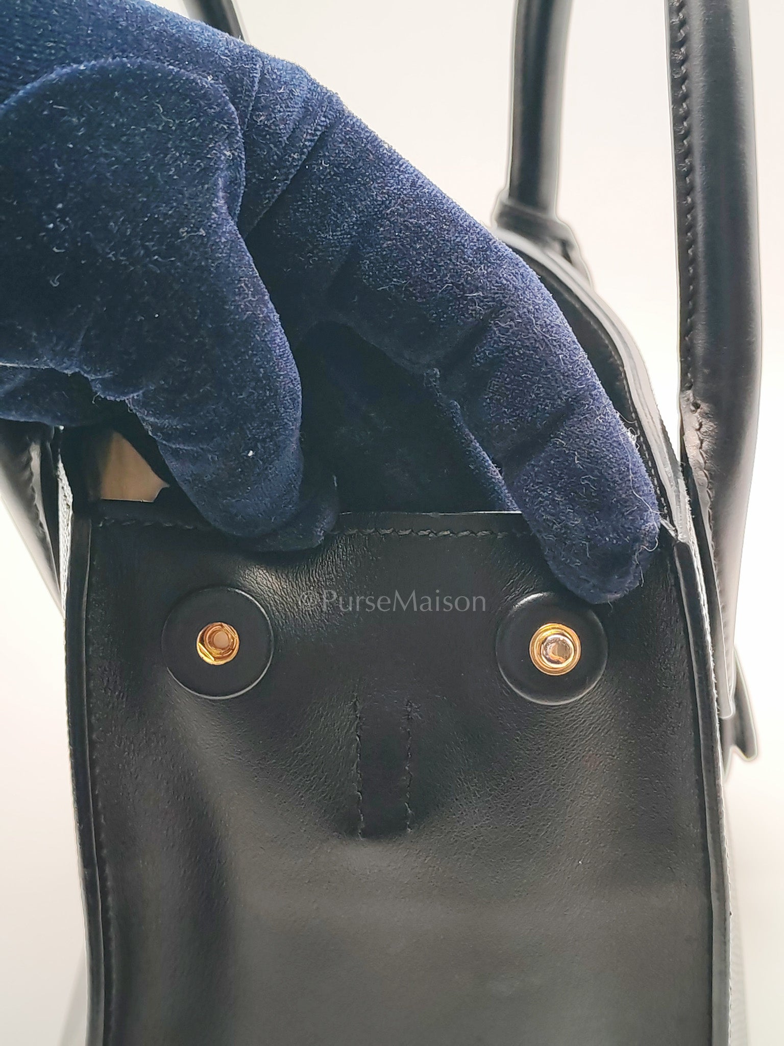 1BA156 Monochrome Bag Small in Black Saffiano Cuir Leater Gold Hardware