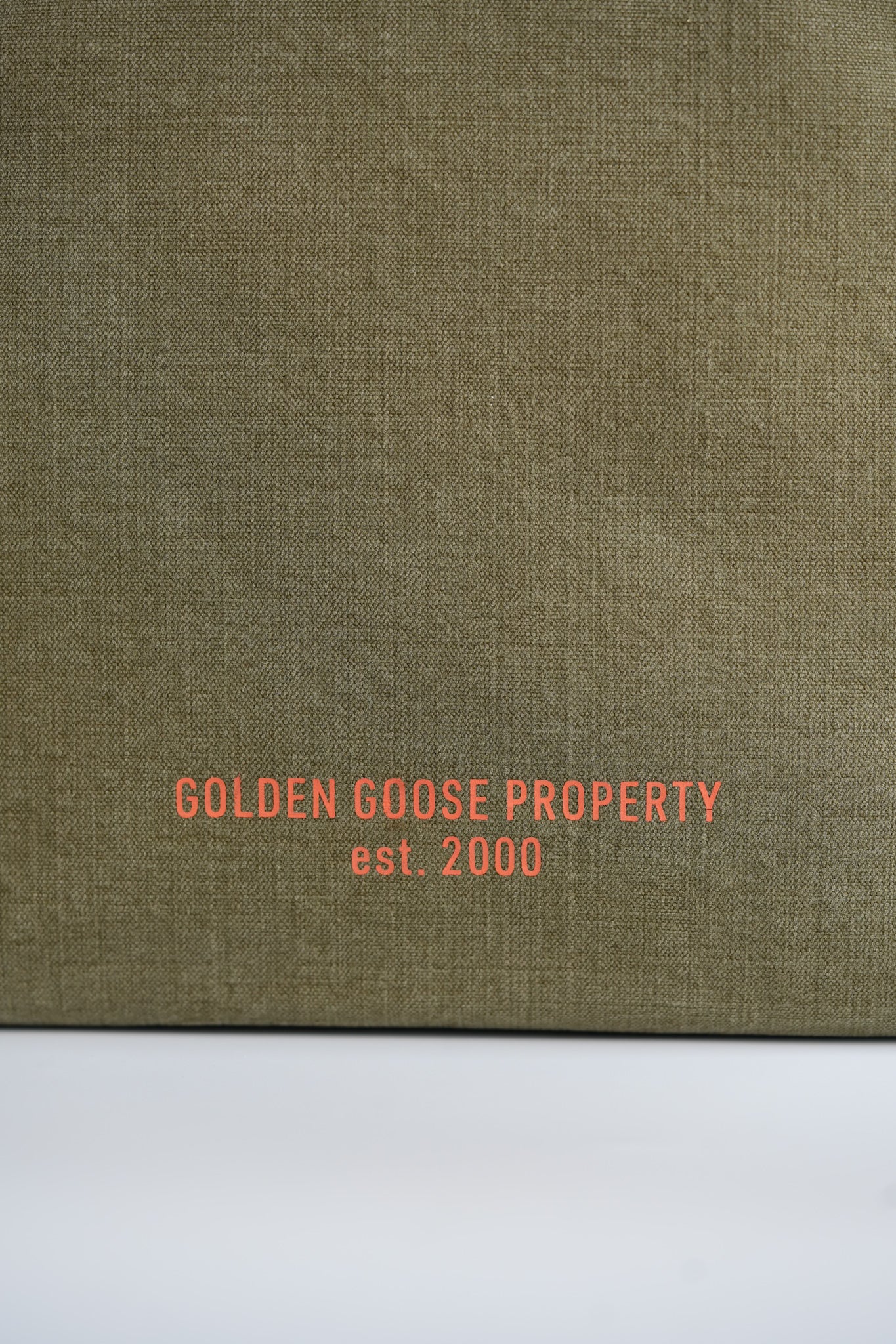 California Bag North South “Golden Goose Property” in Lichen Green/Brown/Orange Size U | Purse Maison Luxury Bags Shop