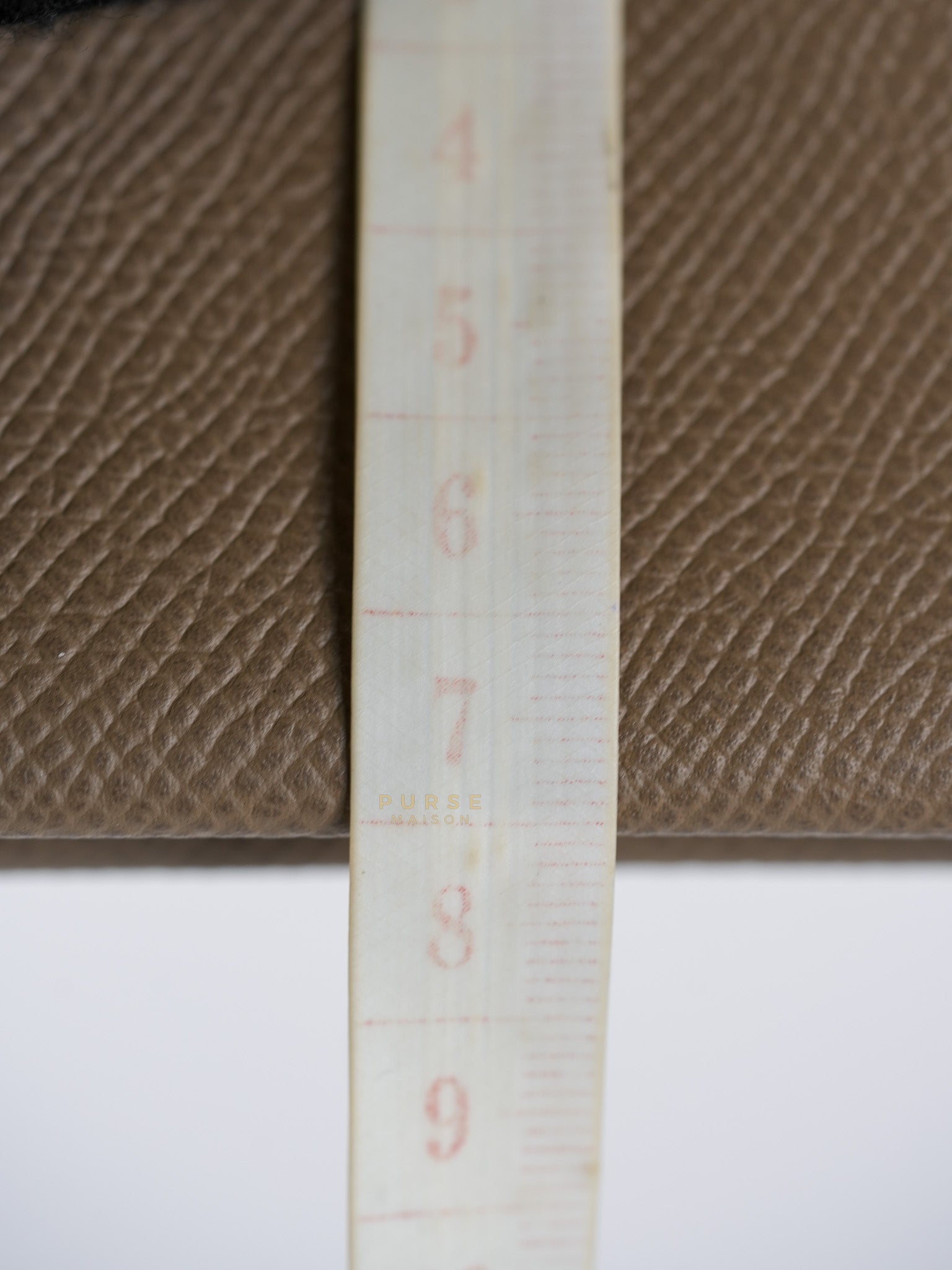 Calvi Cardholder in Etoupe Stamp W (2024) | Purse Maison Luxury Bags Shop