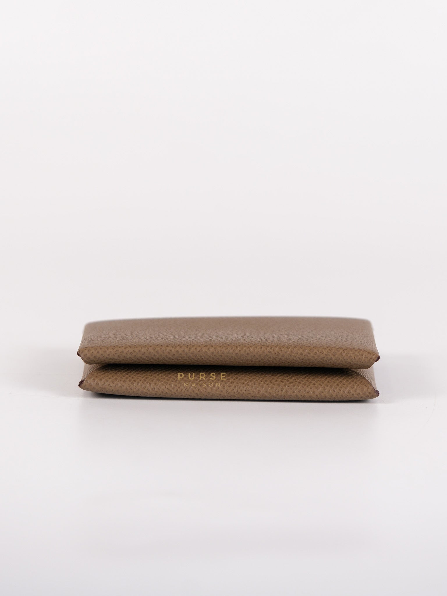 Calvi Cardholder in Etoupe Stamp W (2024) | Purse Maison Luxury Bags Shop