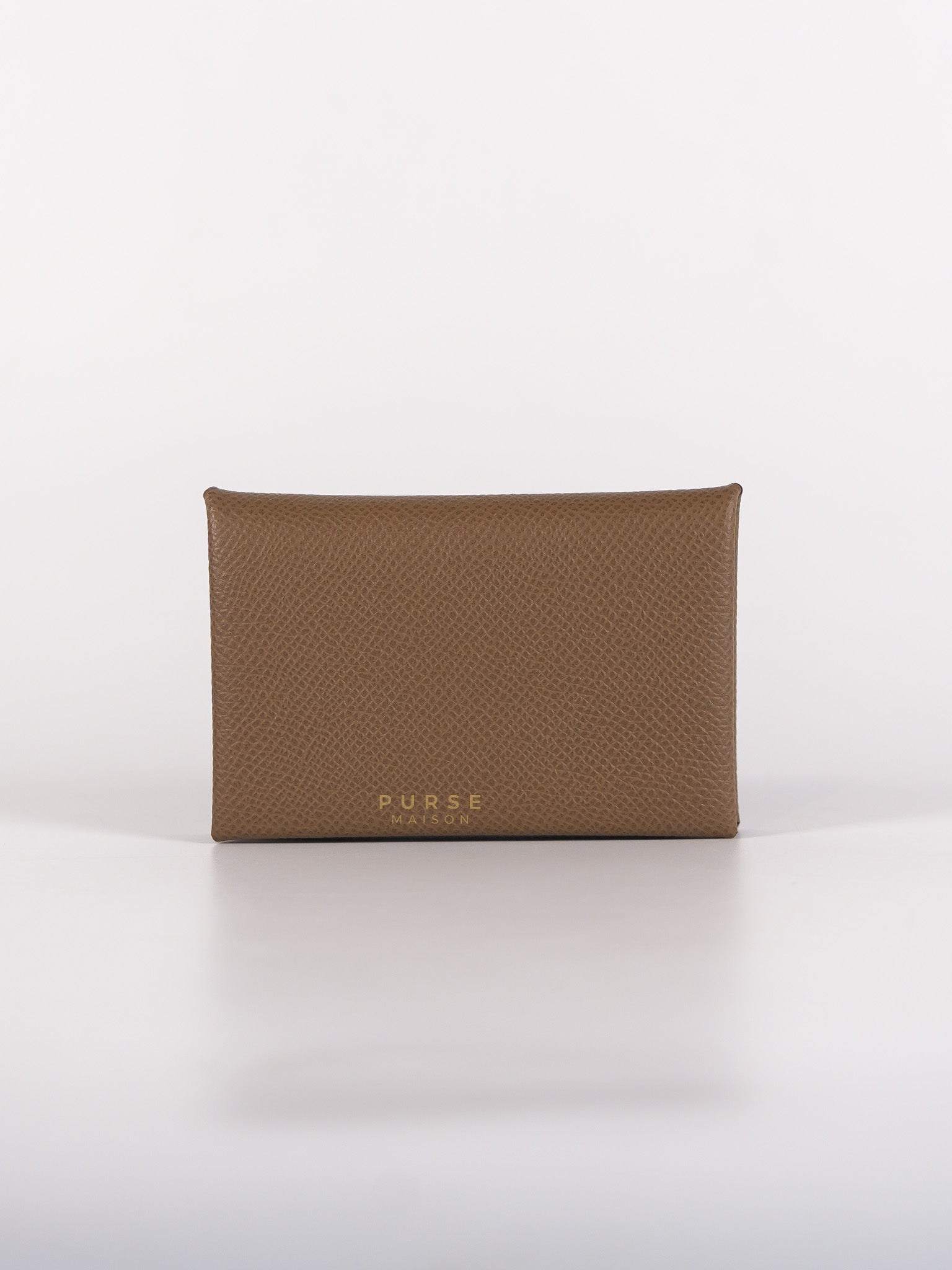Calvi Cardholder in Etoupe Stamp W (2024) | Purse Maison Luxury Bags Shop