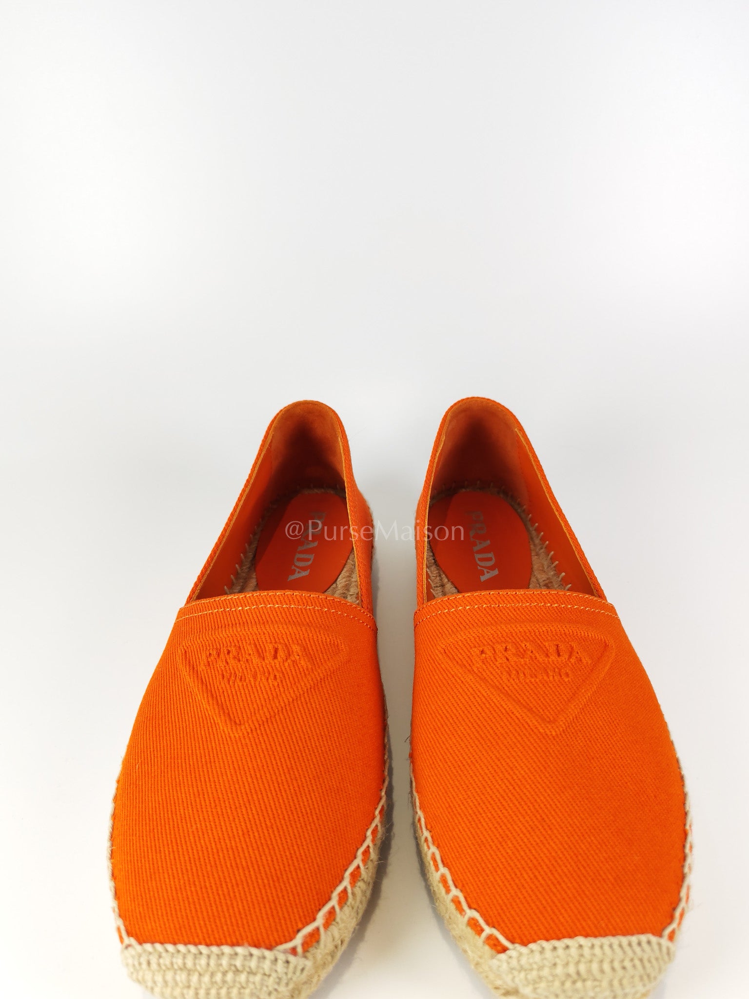 Calzature Donna Arancio (Orange) Espadrille Shoes Size 37EU (23.5cm) | Purse Maison Luxury Bags Shop
