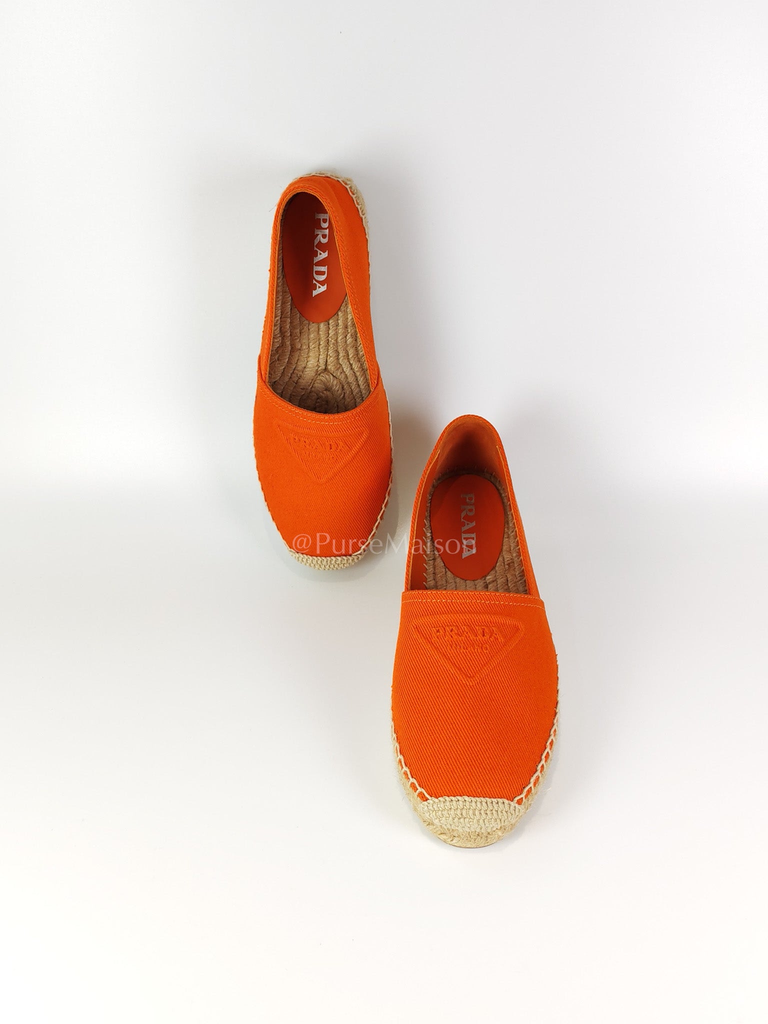 Calzature Donna Arancio (Orange) Espadrille Shoes Size 37EU (23.5cm) | Purse Maison Luxury Bags Shop