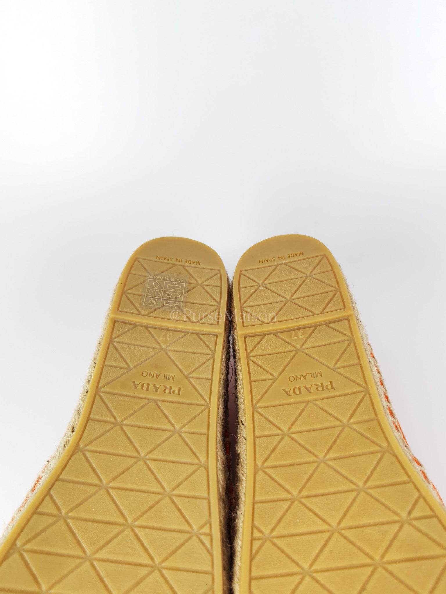 Calzature Donna Arancio (Orange) Espadrille Shoes Size 37EU (23.5cm) | Purse Maison Luxury Bags Shop