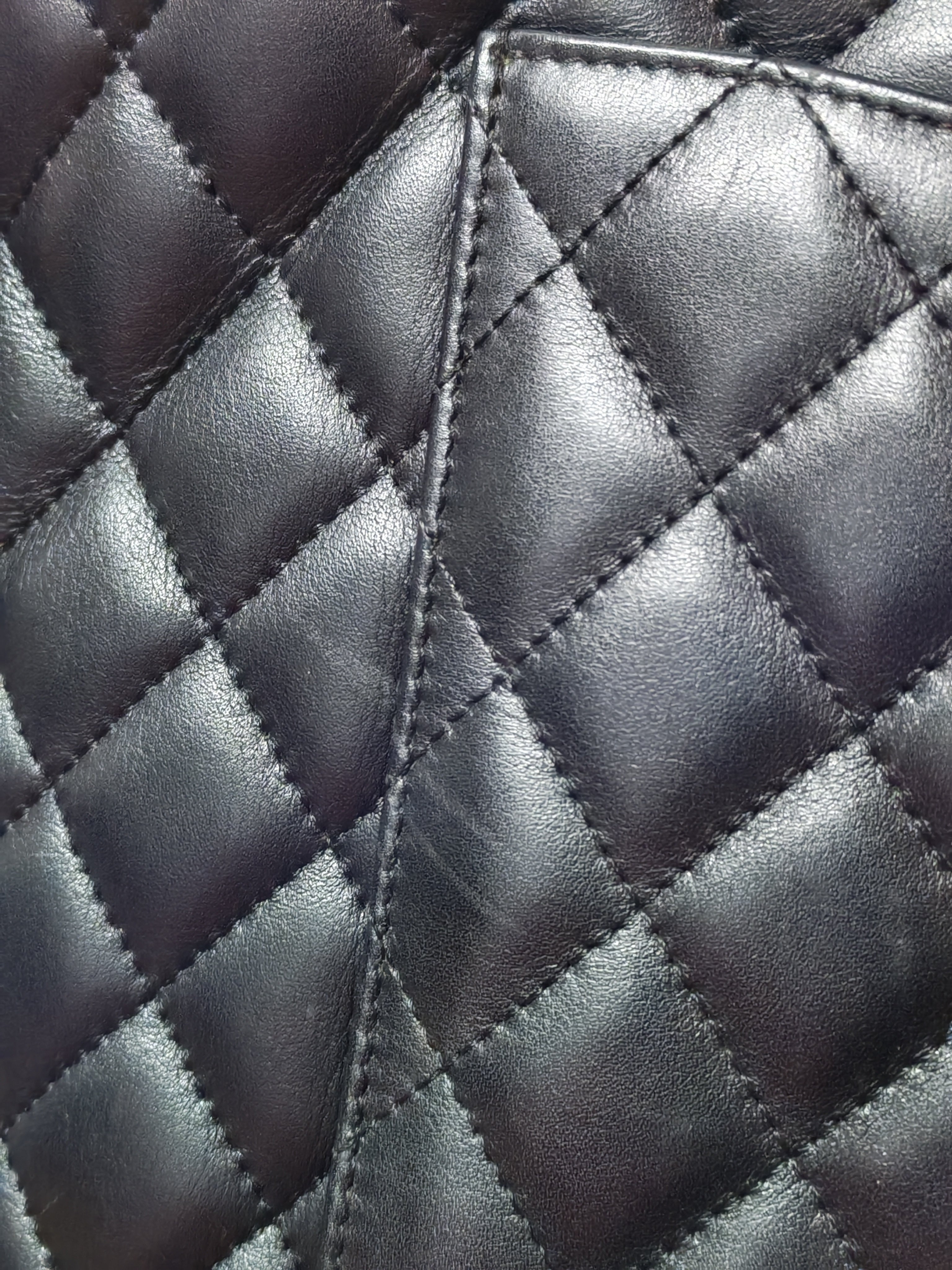 Cambon Medium in Black Lambskin Leather and Silver Hardware Series 12 | Purse Maison Luxury Bags Shop