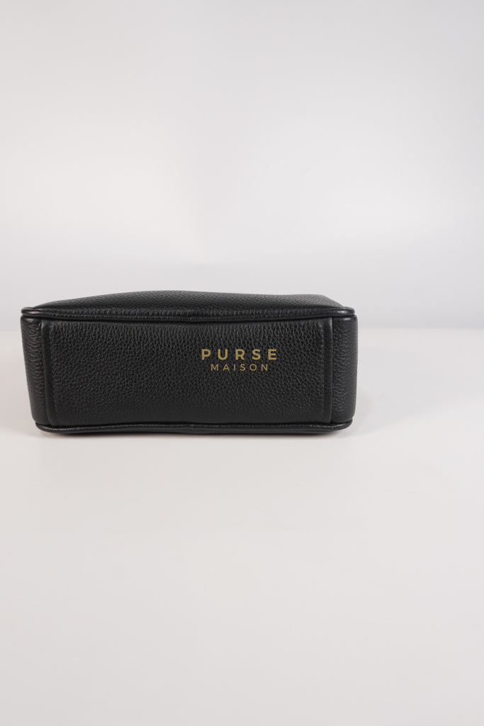 Camera Bag in Black Milano Leather & Gold Hardware | Purse Maison Luxury Bags Shop