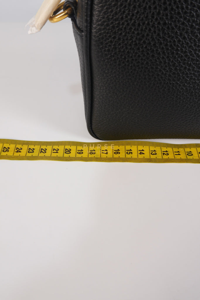 Camera Bag in Black Milano Leather & Gold Hardware | Purse Maison Luxury Bags Shop