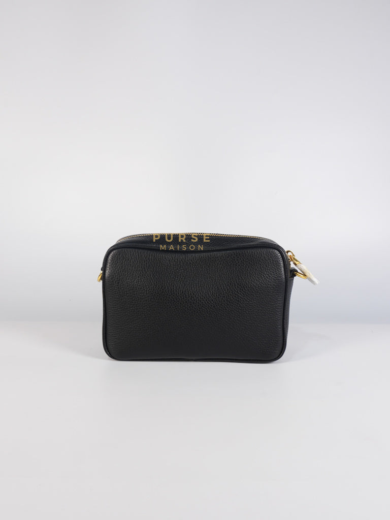 Camera Bag in Black Milano Leather & Gold Hardware | Purse Maison Luxury Bags Shop
