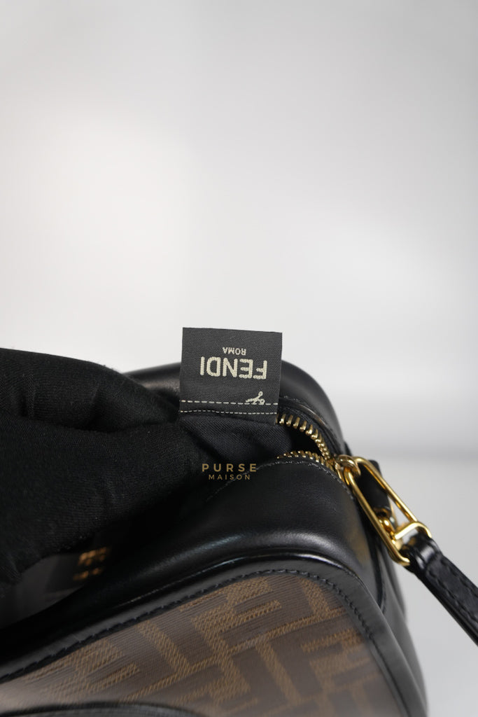 Camera Bag Small in FF Logo Zucca Coated Canvas | Purse Maison Luxury Bags Shop