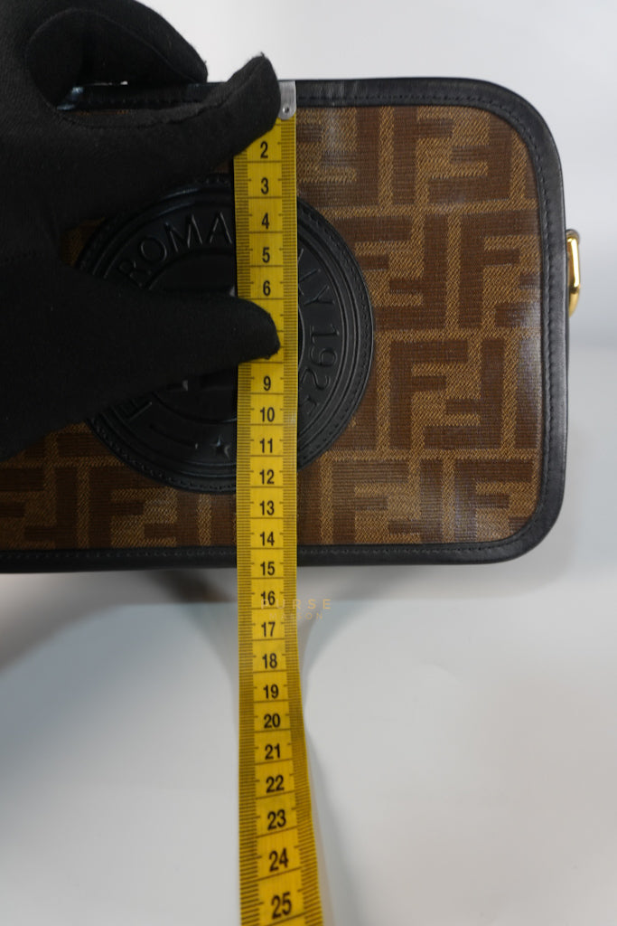 Camera Bag Small in FF Logo Zucca Coated Canvas | Purse Maison Luxury Bags Shop