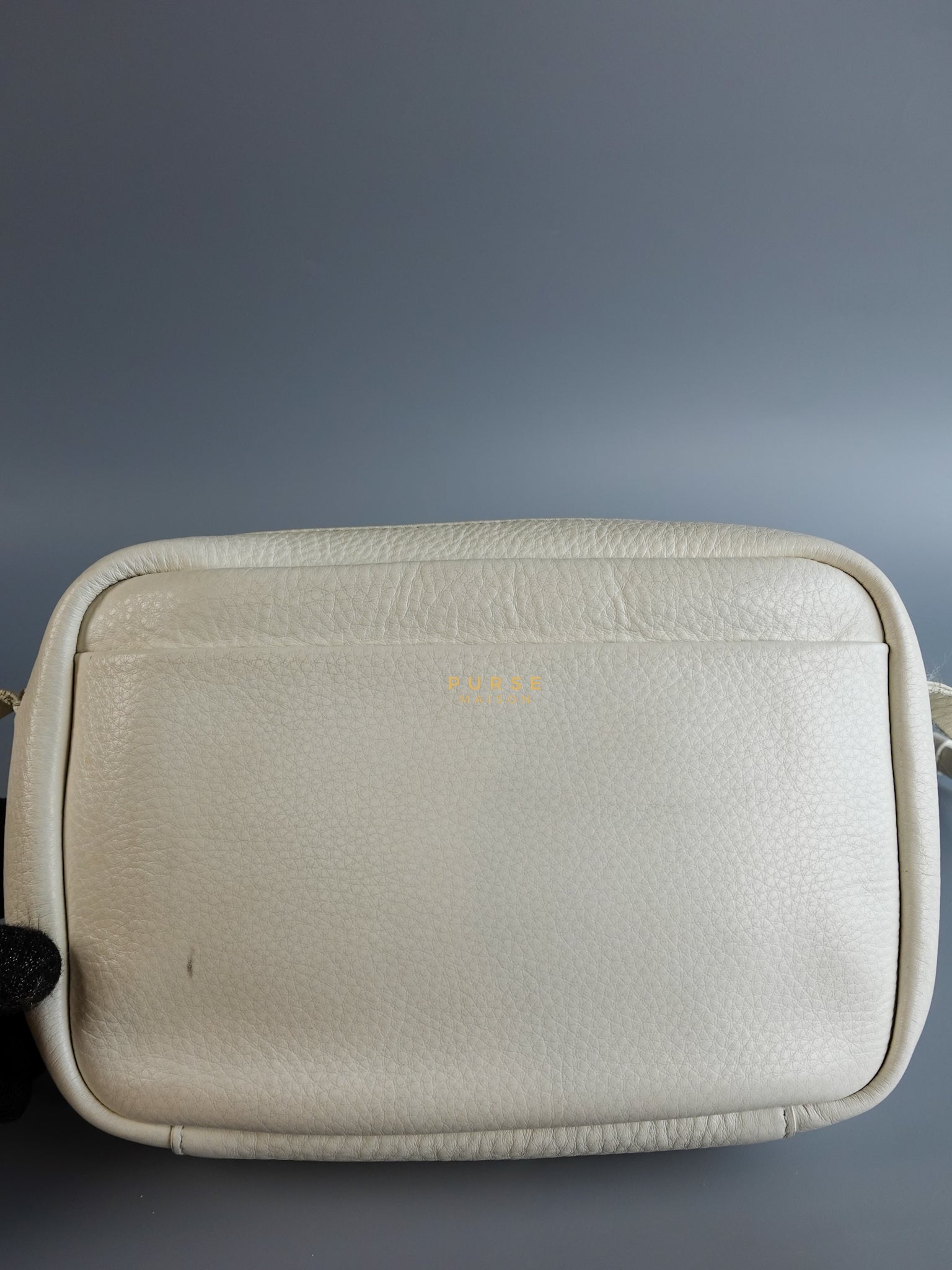 Camera Sling Bag in White Leather | Purse Maison Luxury Bags Shop