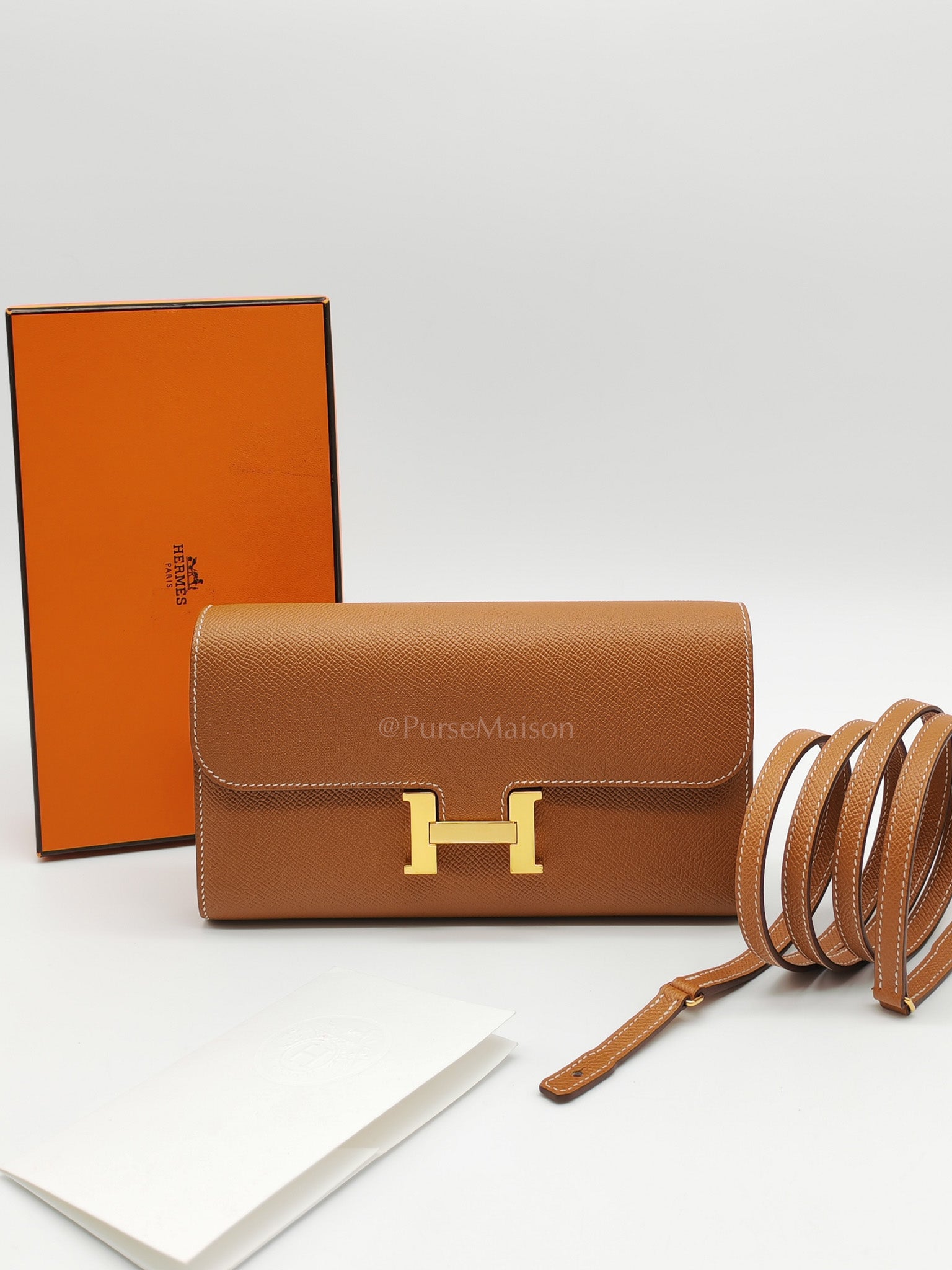 Constance To Go Epsom Leather in Gold Hardware Stamp U(2022)