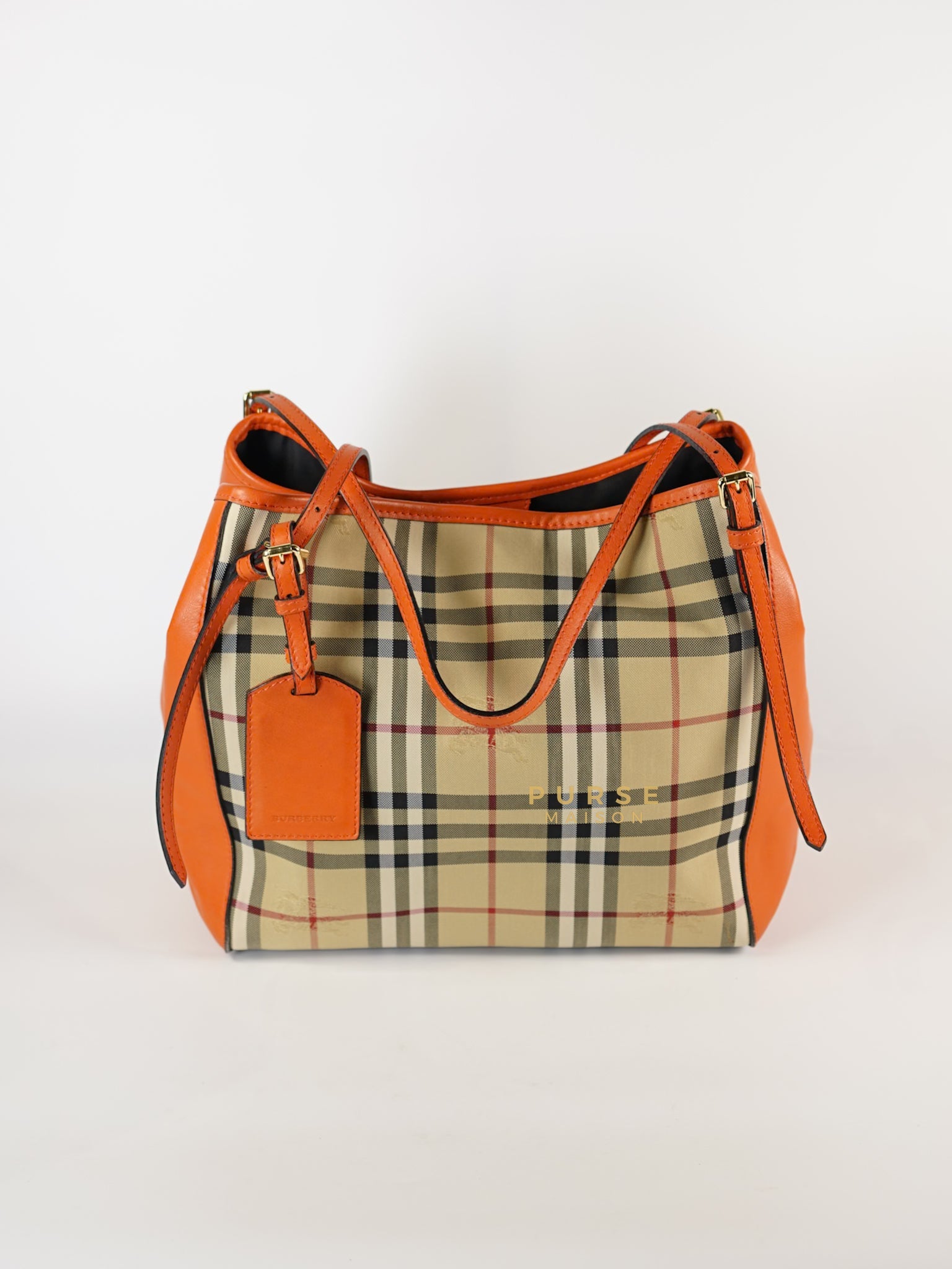 Canterbury Horseferry Check Canvas Tote Bag | Purse Maison Luxury Bags Shop