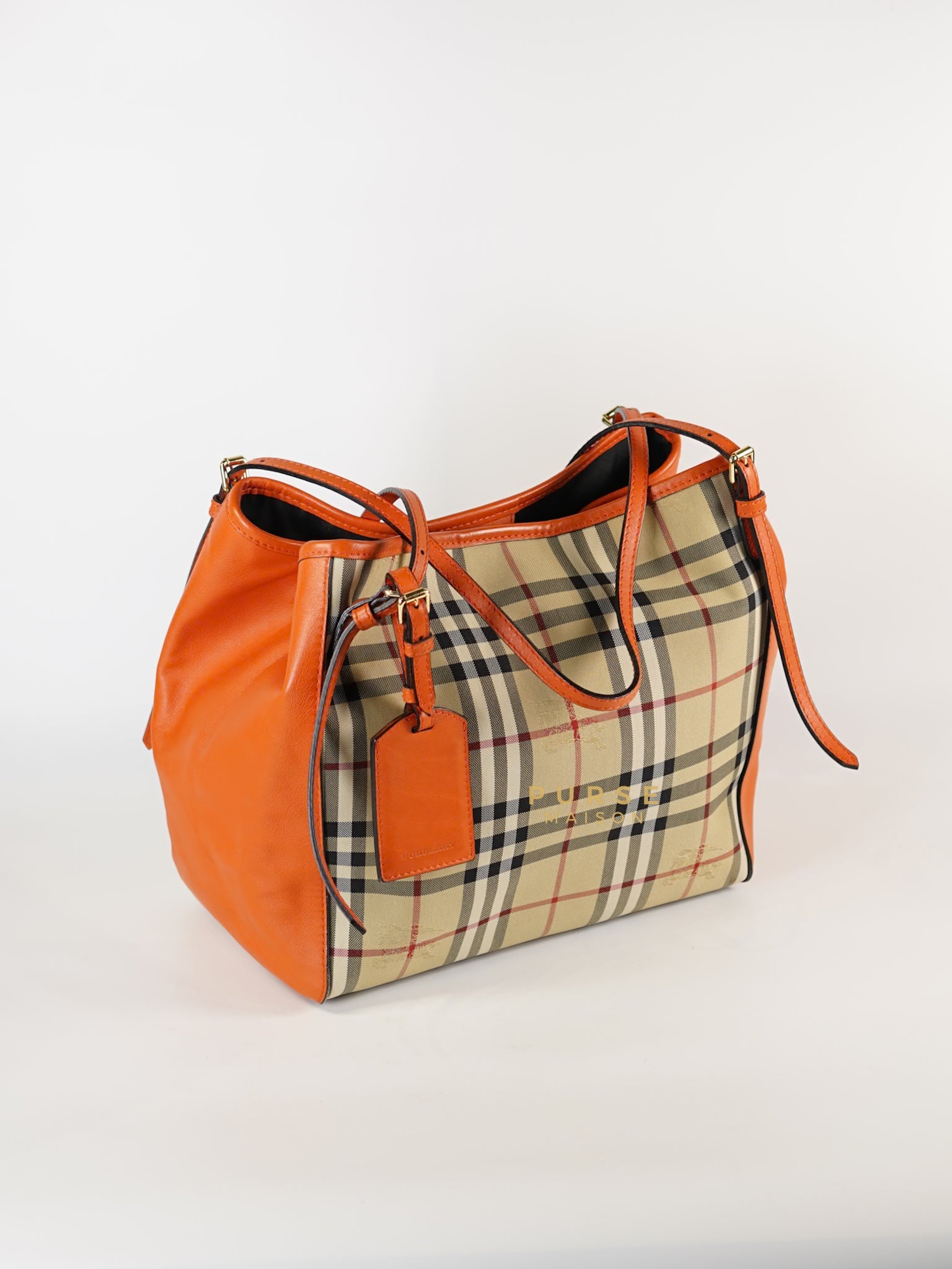 Canterbury Horseferry Check Canvas Tote Bag | Purse Maison Luxury Bags Shop