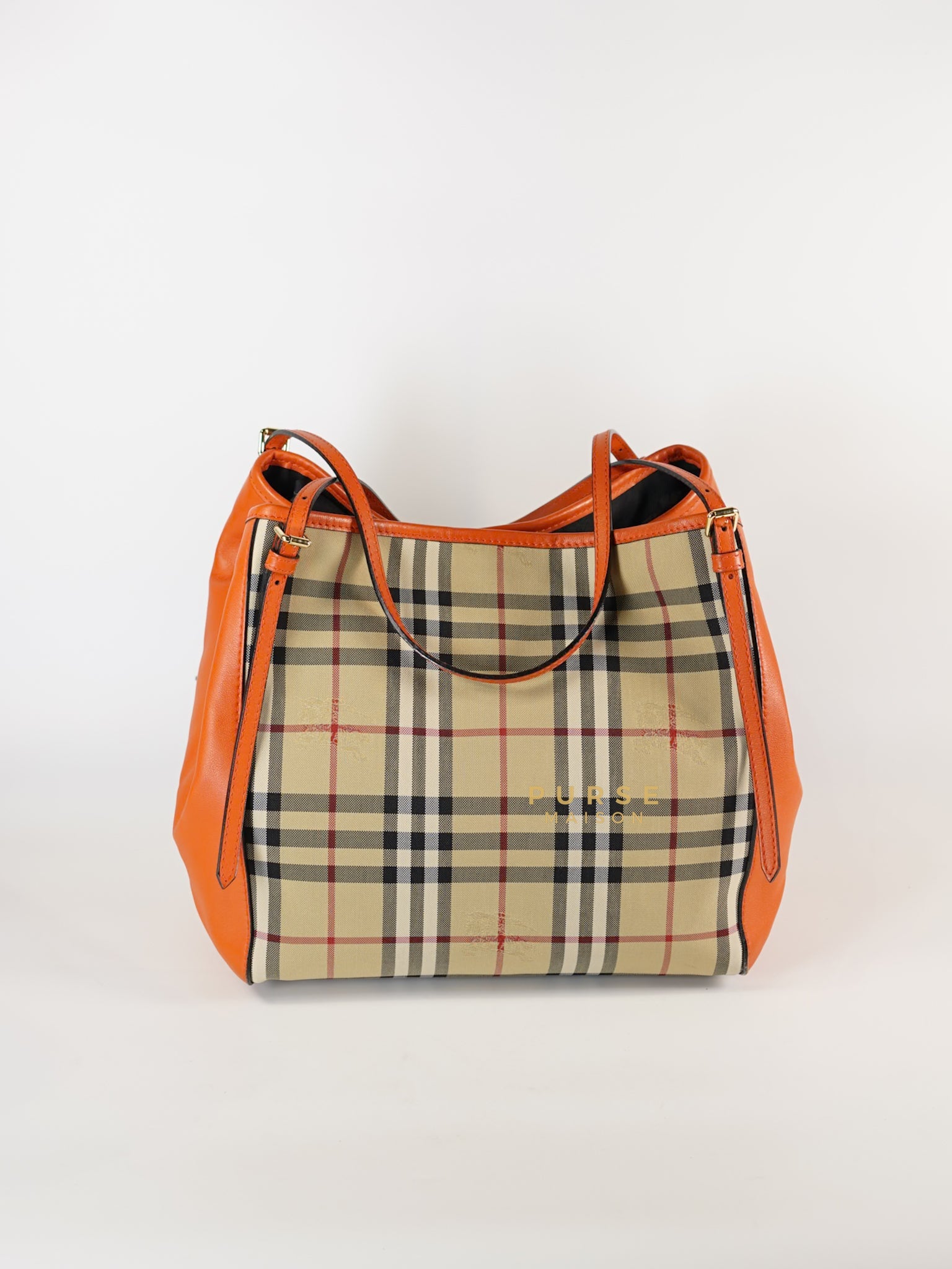 Canterbury Horseferry Check Canvas Tote Bag | Purse Maison Luxury Bags Shop