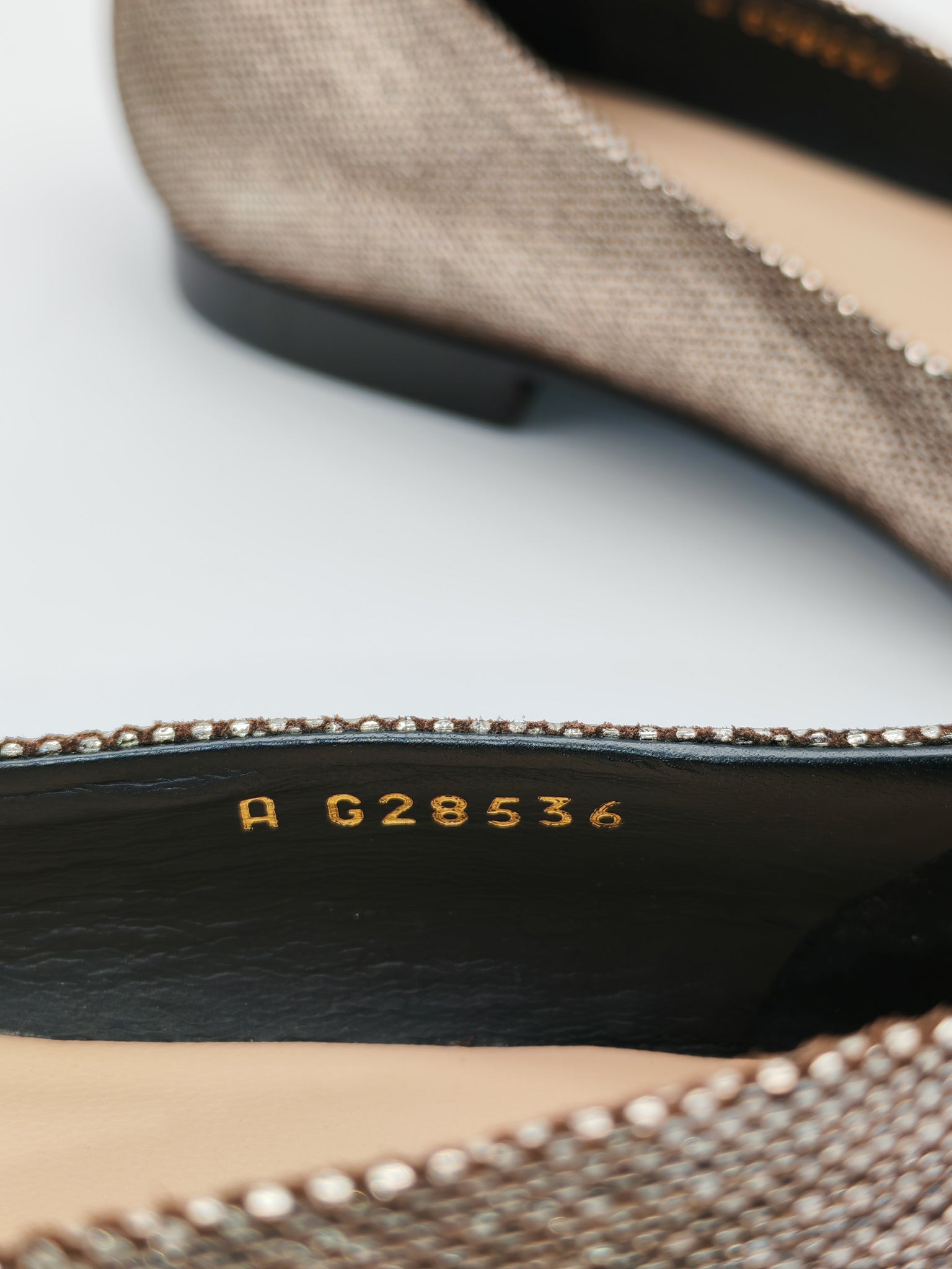 Cap Toe in Black Metallic Glitter Ballet Flats Size 38EU (24cm) | Purse Maison Luxury Bags Shop