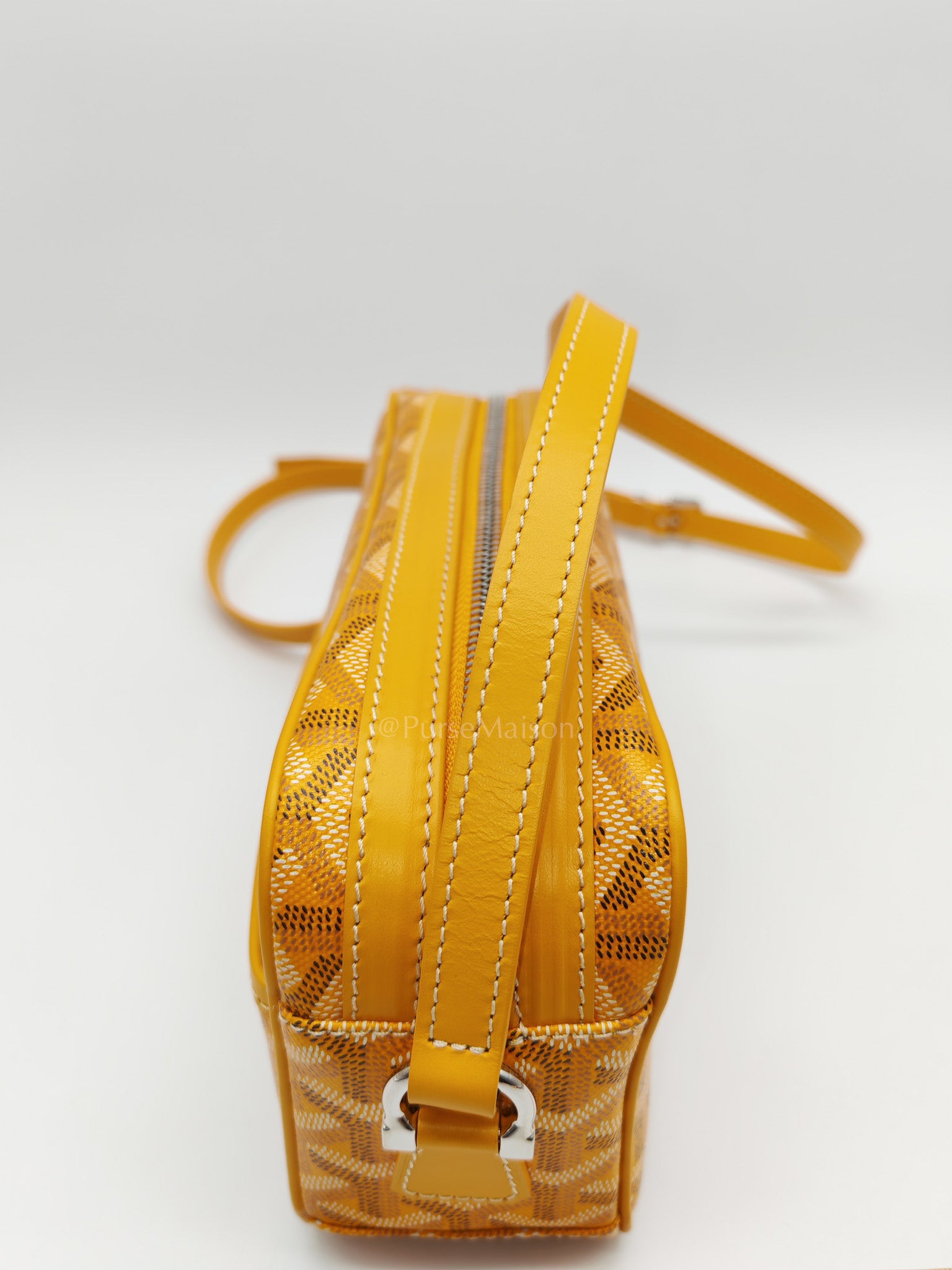 Cap Vert Crossbody Bag PM in Yellow Goyardine Canvas | Purse Maison Luxury Bags Shop