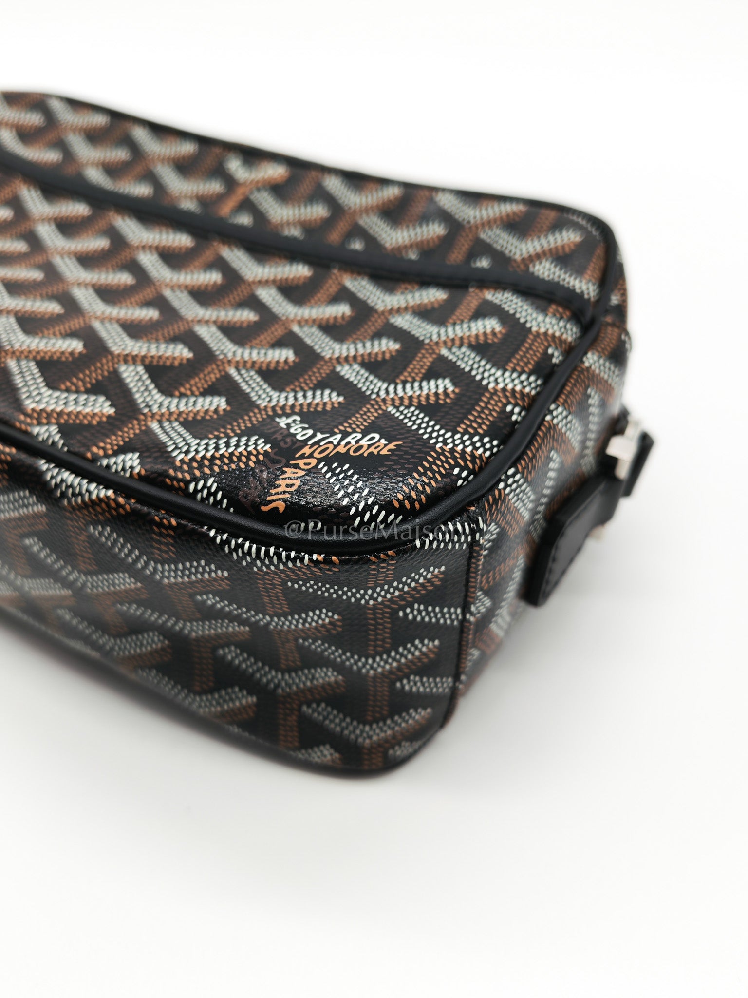 Cap Vert in Black Goyardine Canvas Crossbody Bag | Purse Maison Luxury Bags Shop