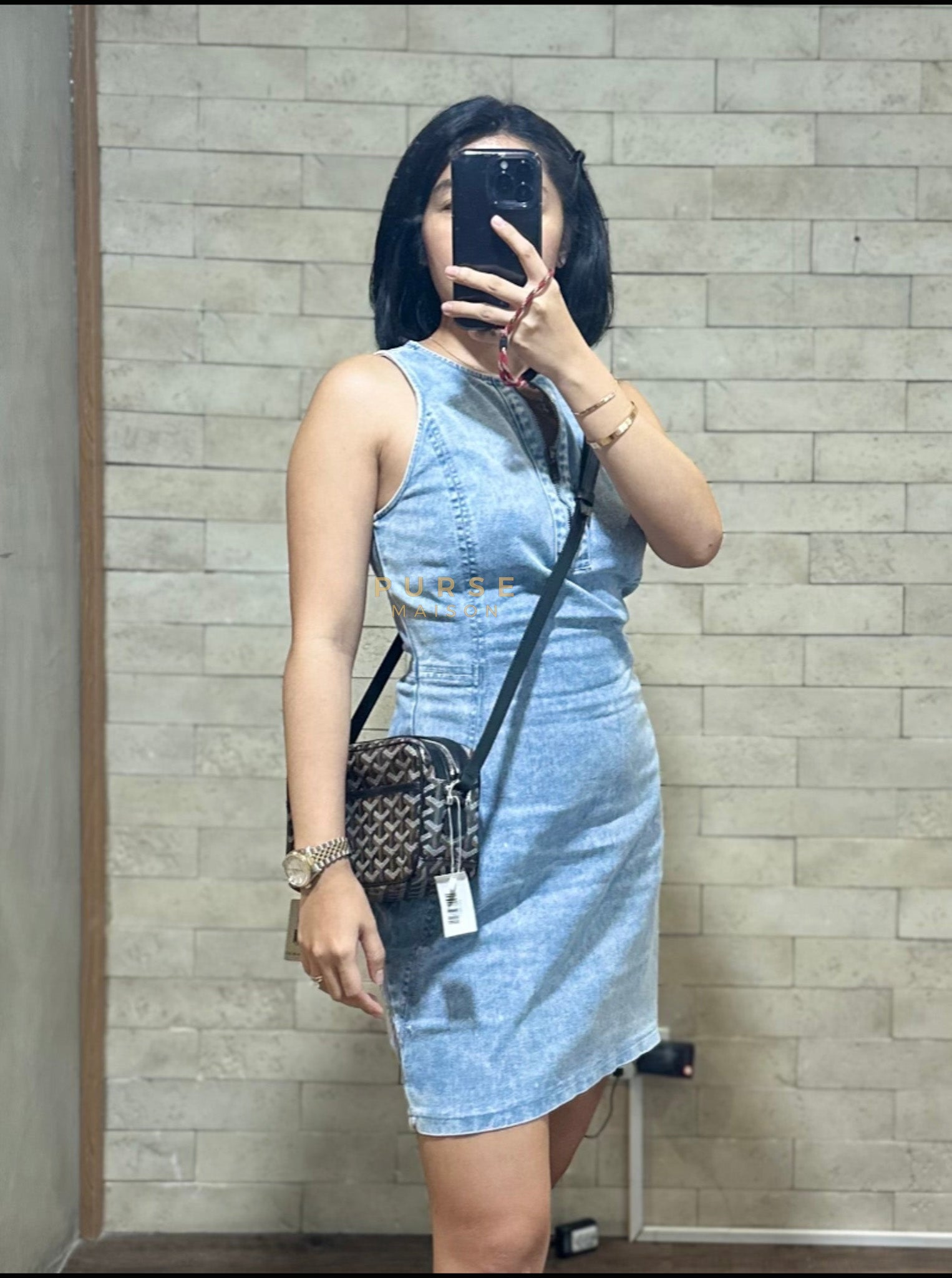 Sac Cap Vert PM in Black Goyardine Canvas | Purse Maison Luxury Bags Shop