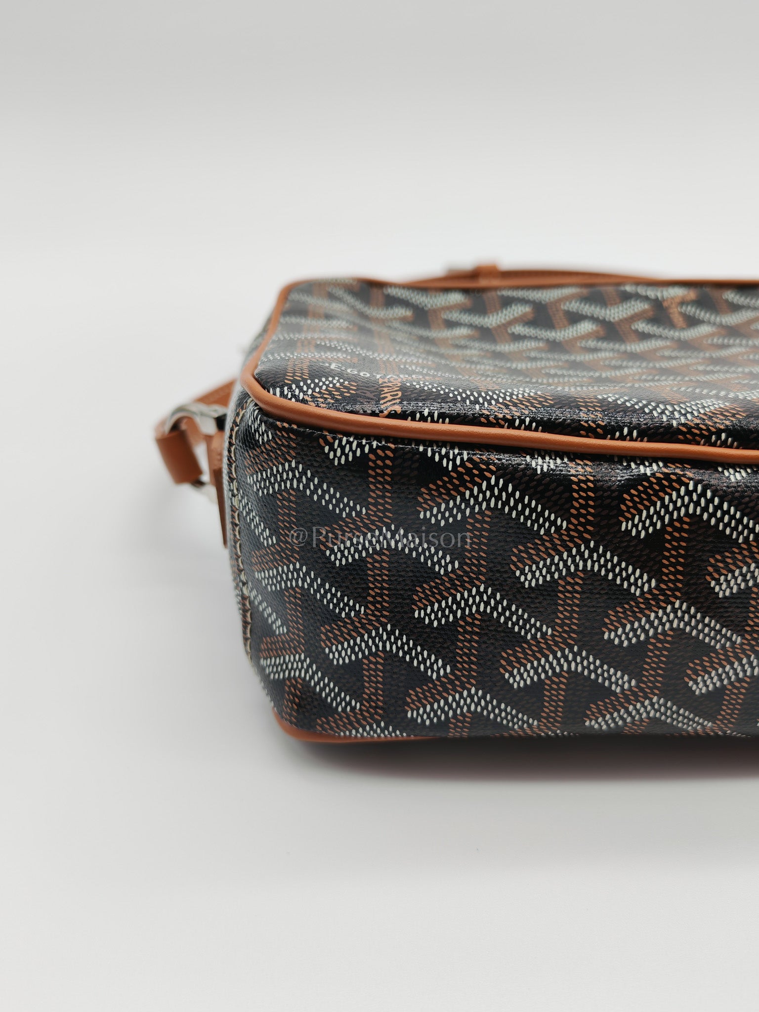 Cap Vert in Tan Goyardine Canvas Crossbody Bag | Purse Maison Luxury Bags Shop