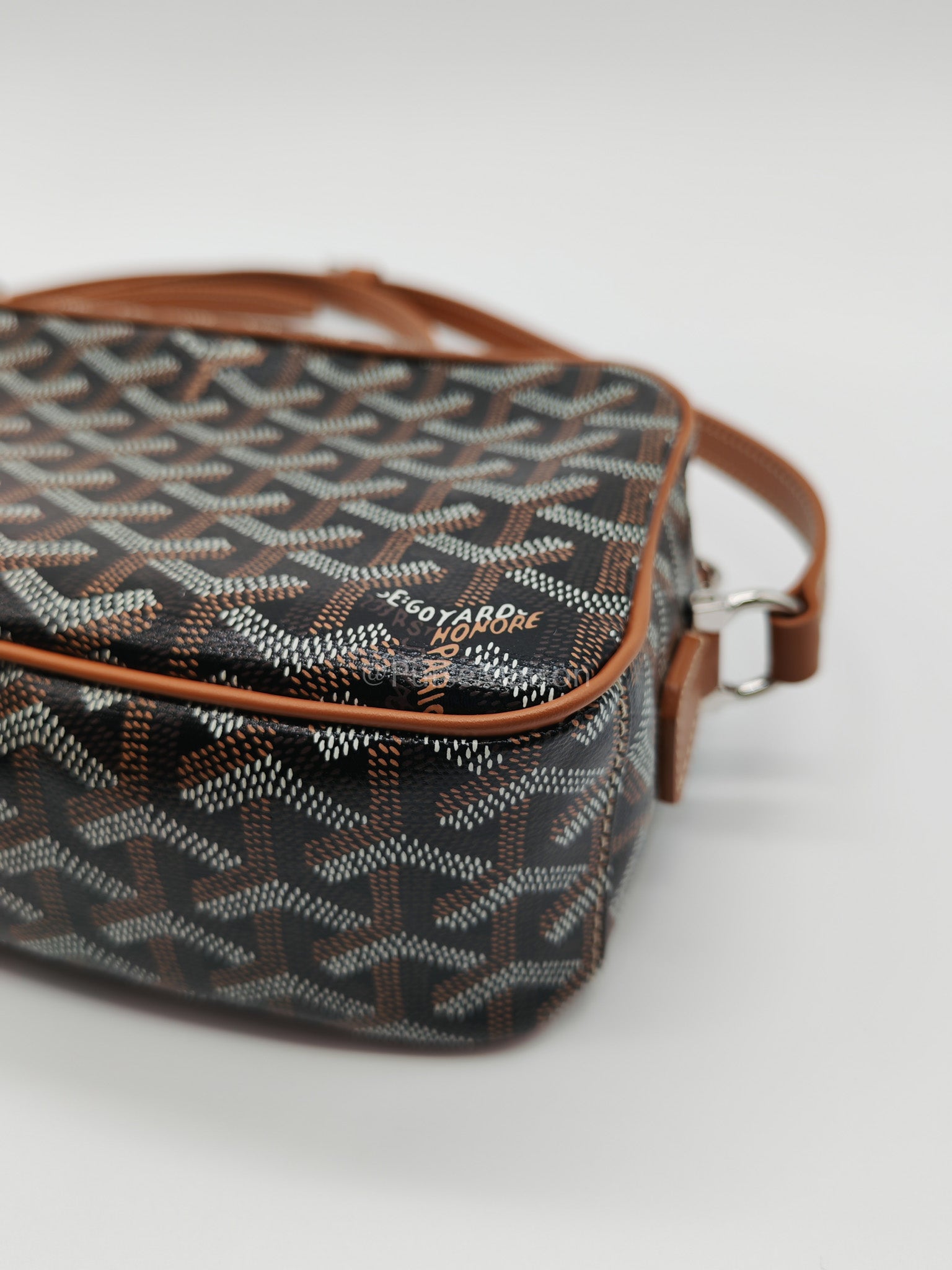 Cap Vert in Tan Goyardine Canvas Crossbody Bag | Purse Maison Luxury Bags Shop