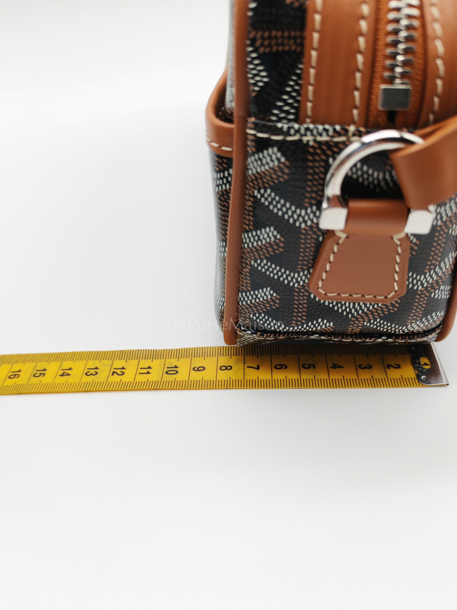 Cap Vert in Tan Goyardine Canvas Crossbody Bag | Purse Maison Luxury Bags Shop