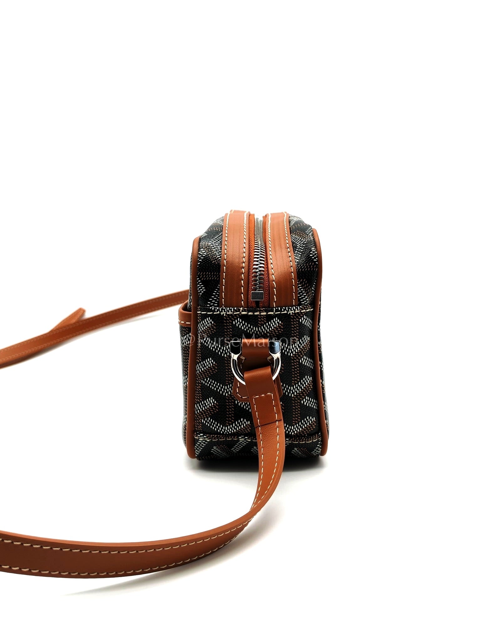 Cap Vert in Tan Goyardine Canvas Crossbody Bag | Purse Maison Luxury Bags Shop