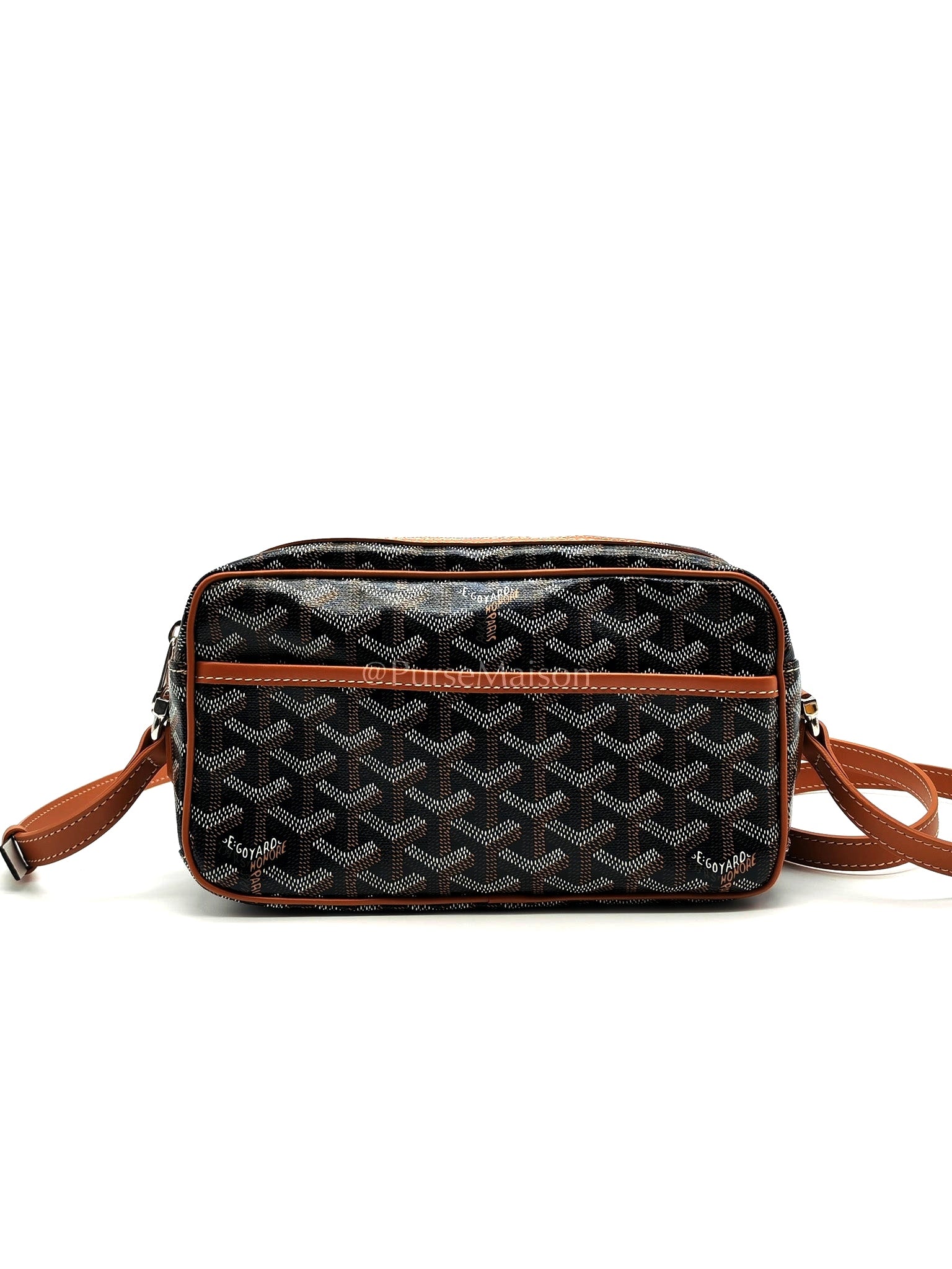 Cap Vert in Tan Goyardine Canvas Crossbody Bag | Purse Maison Luxury Bags Shop