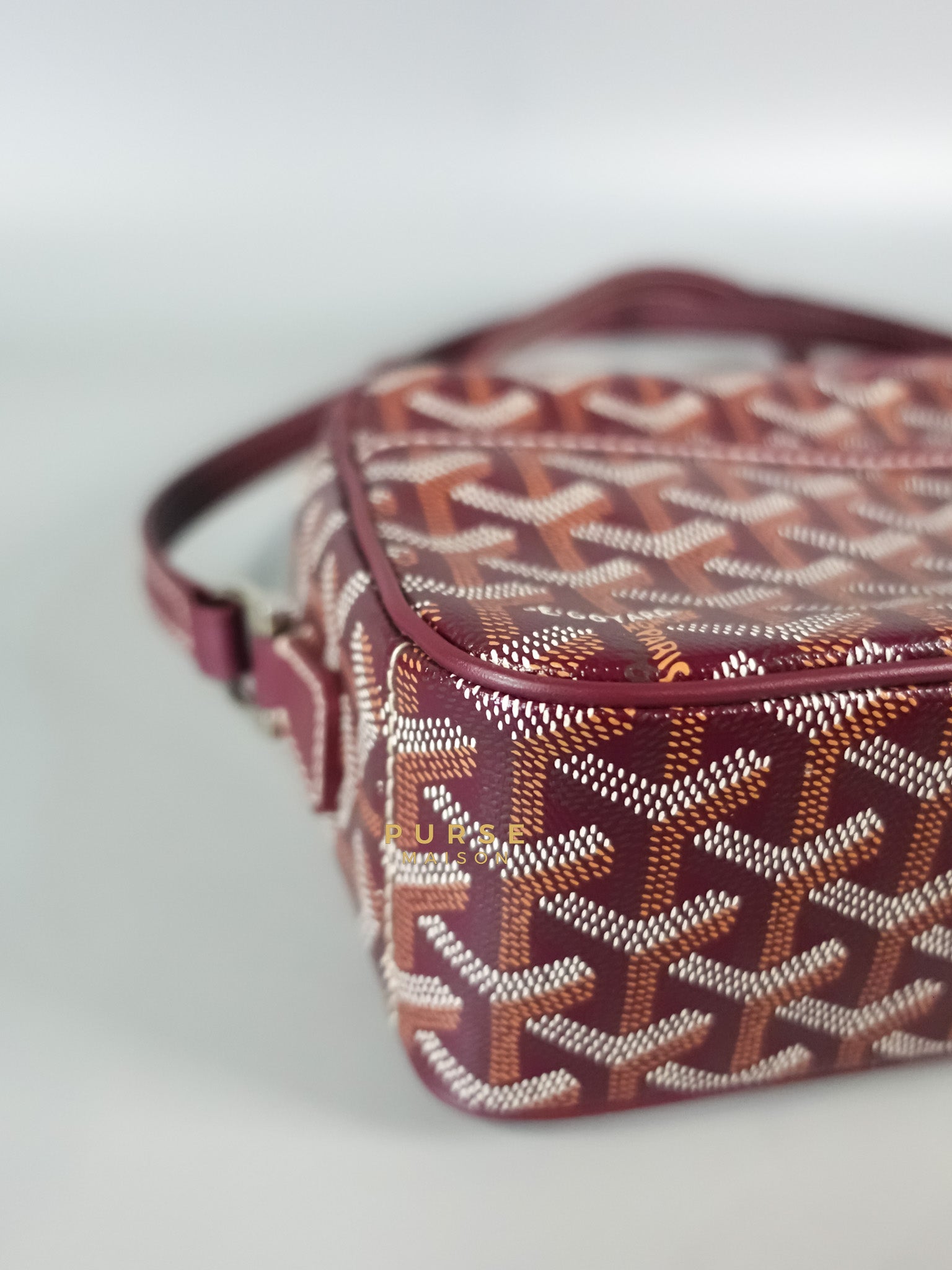 Cap Vert PM Bordeaux Goyardine Canvas | Purse Maison Luxury Bags Shop