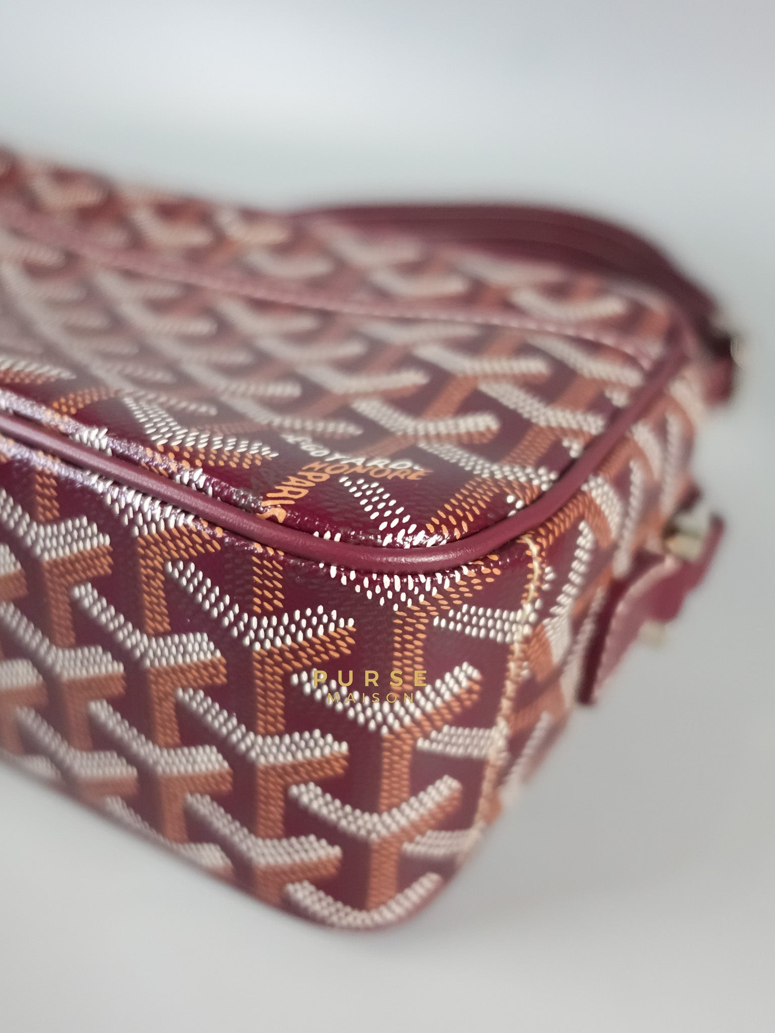 Cap Vert PM Bordeaux Goyardine Canvas | Purse Maison Luxury Bags Shop