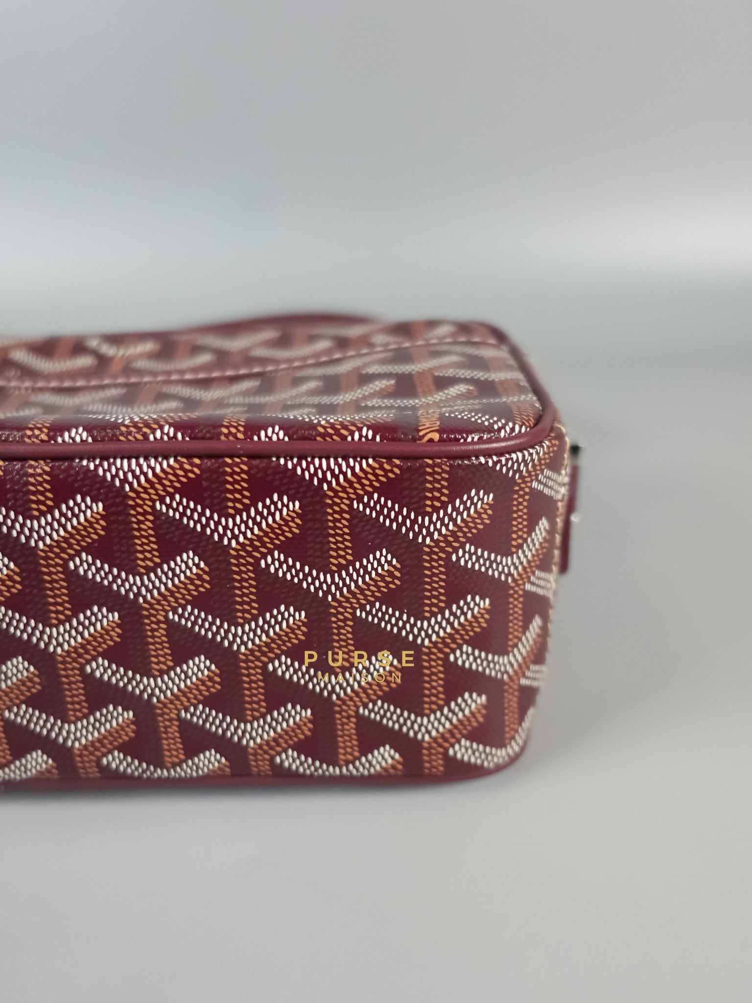 Cap Vert PM Bordeaux Goyardine Canvas | Purse Maison Luxury Bags Shop