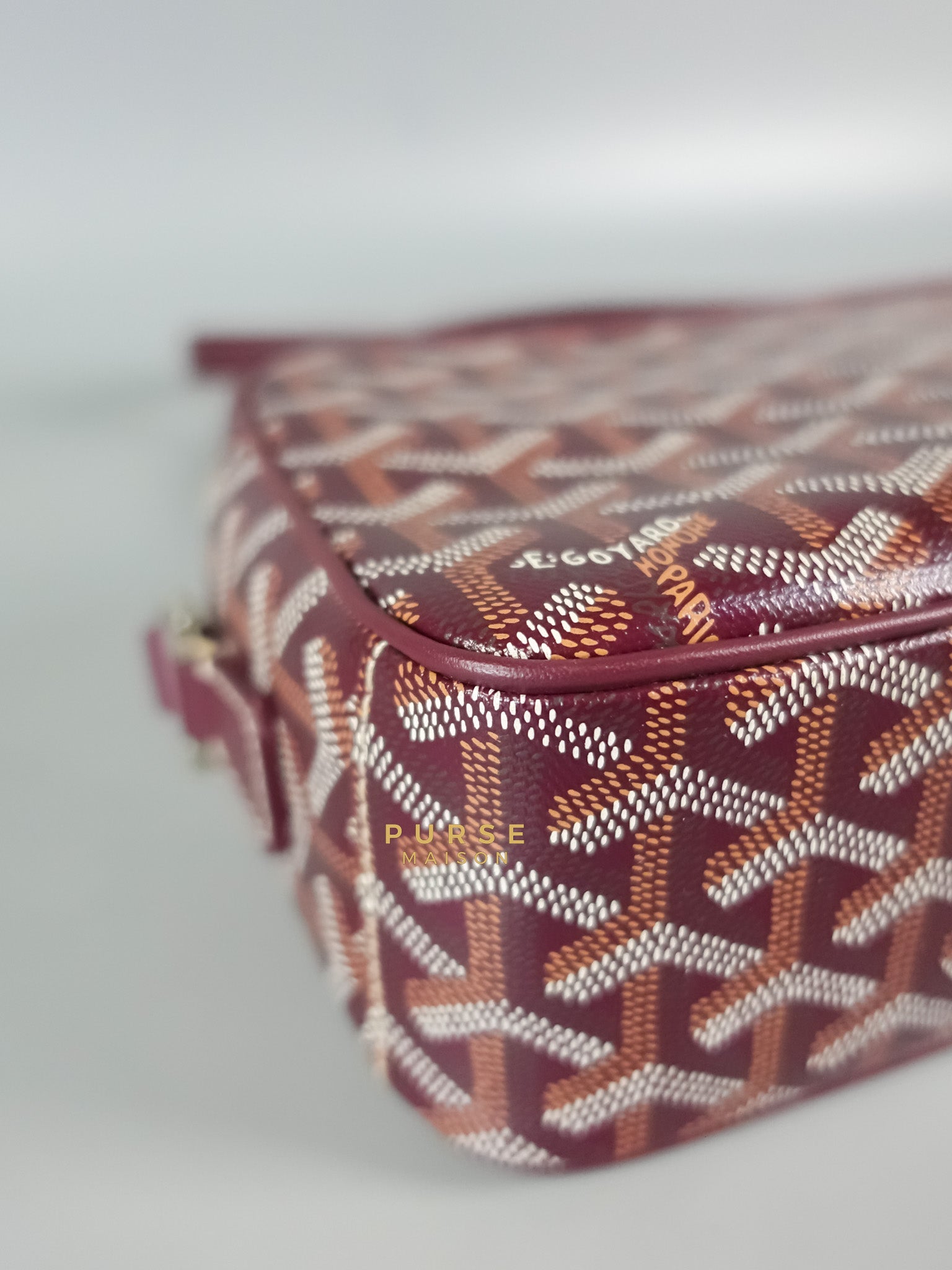 Cap Vert PM Bordeaux Goyardine Canvas | Purse Maison Luxury Bags Shop
