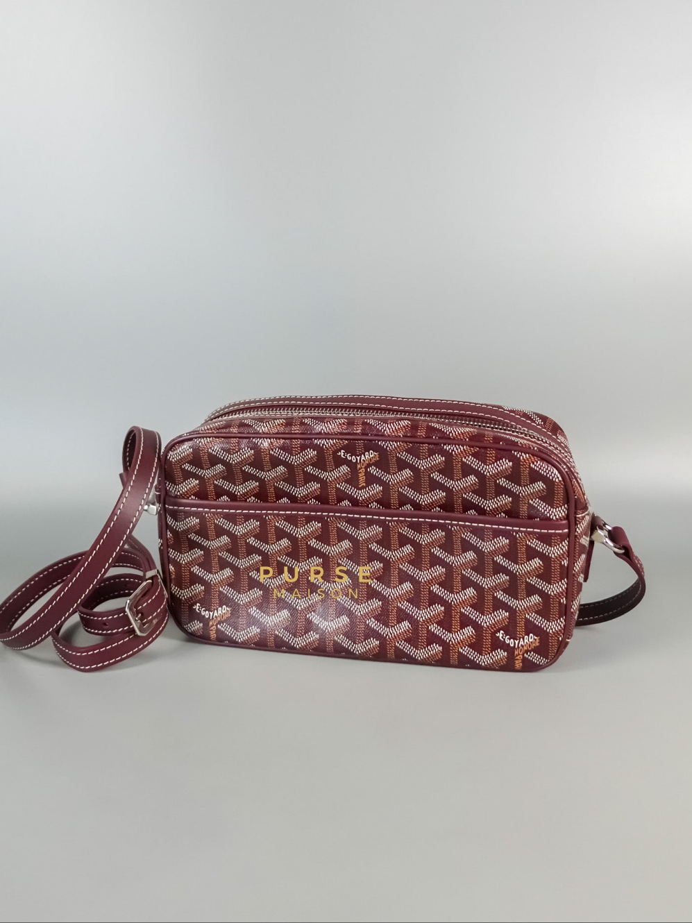 Cap Vert PM Bordeaux Goyardine Canvas | Purse Maison Luxury Bags Shop