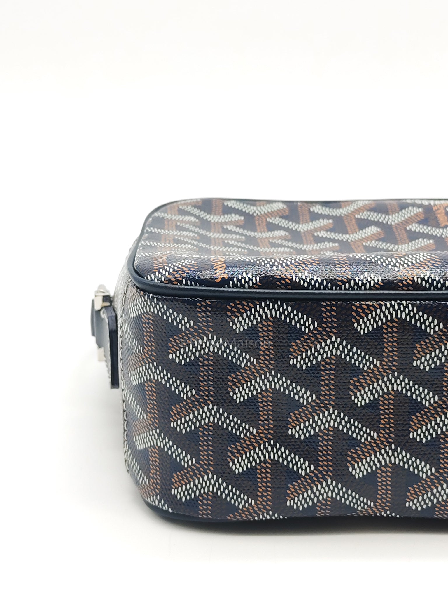 Cap Vert PM in Blue Marine Goyardine Canvas | Purse Maison Luxury Bags Shop