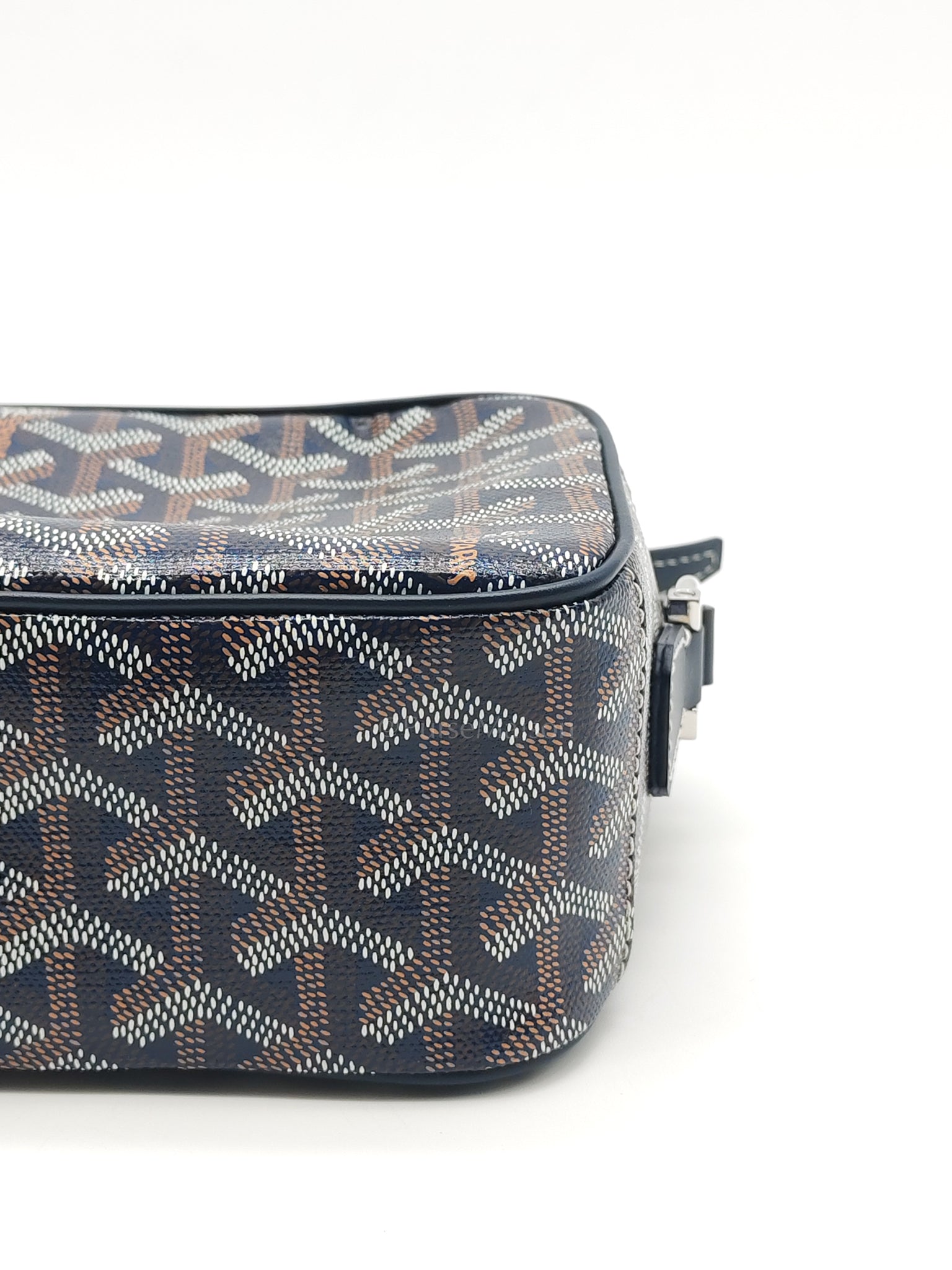 Cap Vert PM in Blue Marine Goyardine Canvas | Purse Maison Luxury Bags Shop
