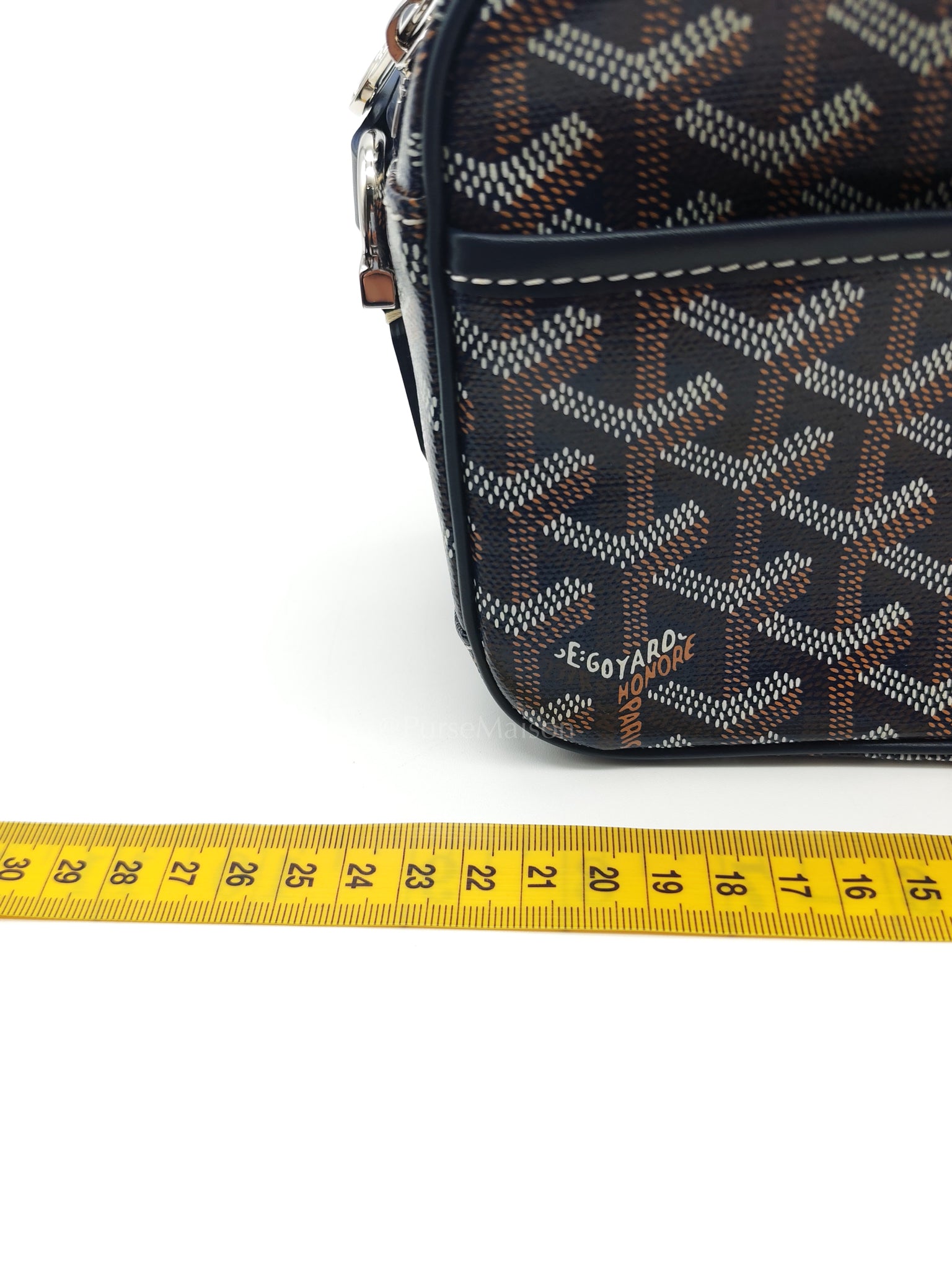 Cap Vert PM in Blue Marine Goyardine Canvas | Purse Maison Luxury Bags Shop