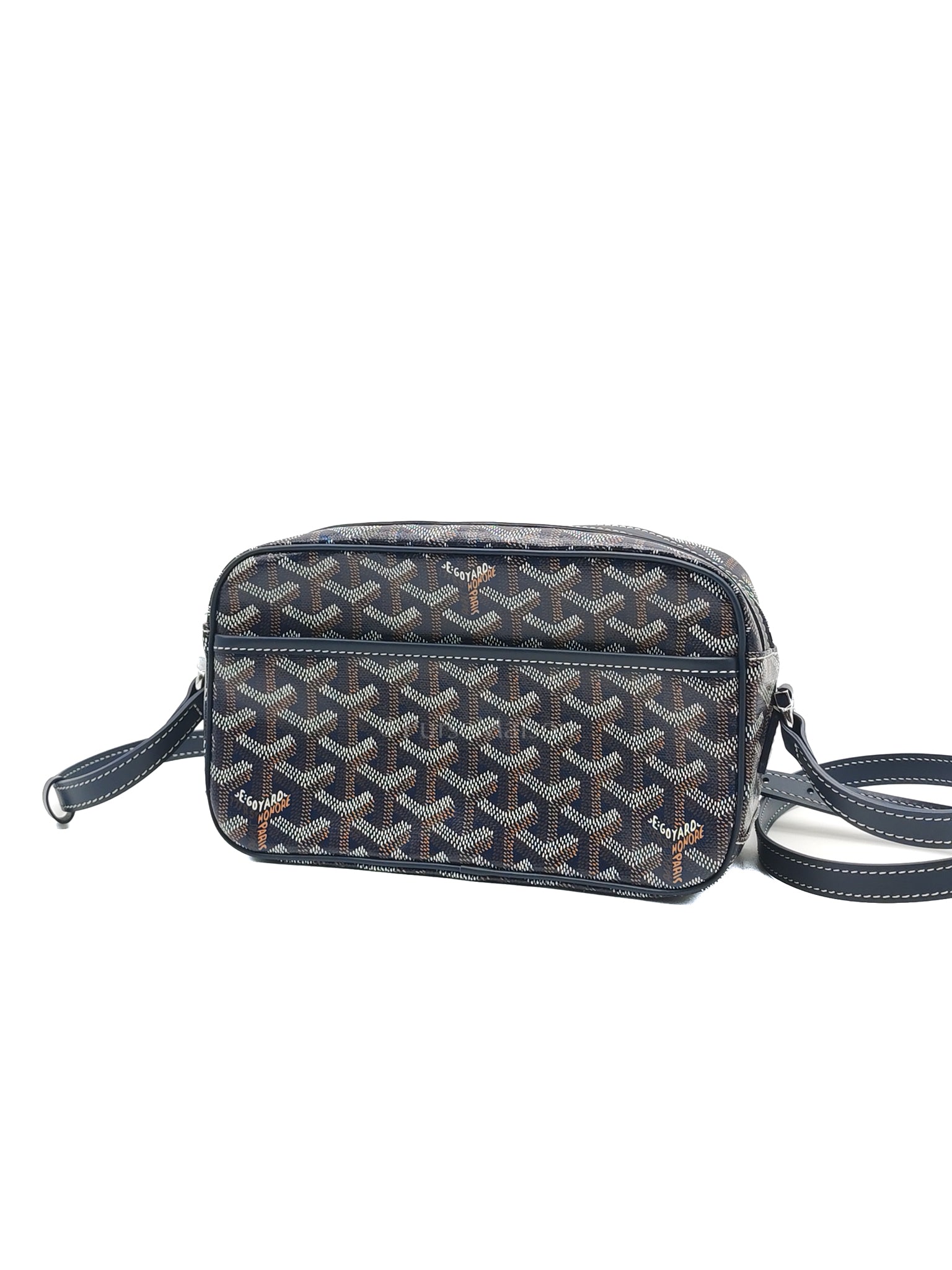 Cap Vert PM in Blue Marine Goyardine Canvas | Purse Maison Luxury Bags Shop