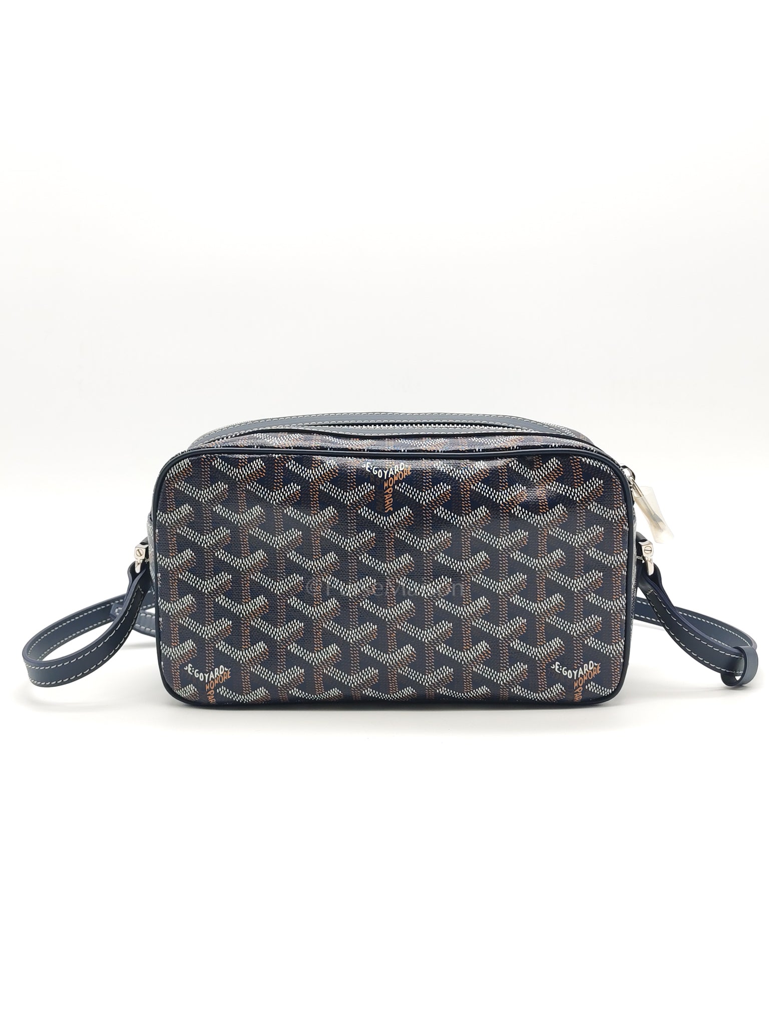 Cap Vert PM in Blue Marine Goyardine Canvas | Purse Maison Luxury Bags Shop
