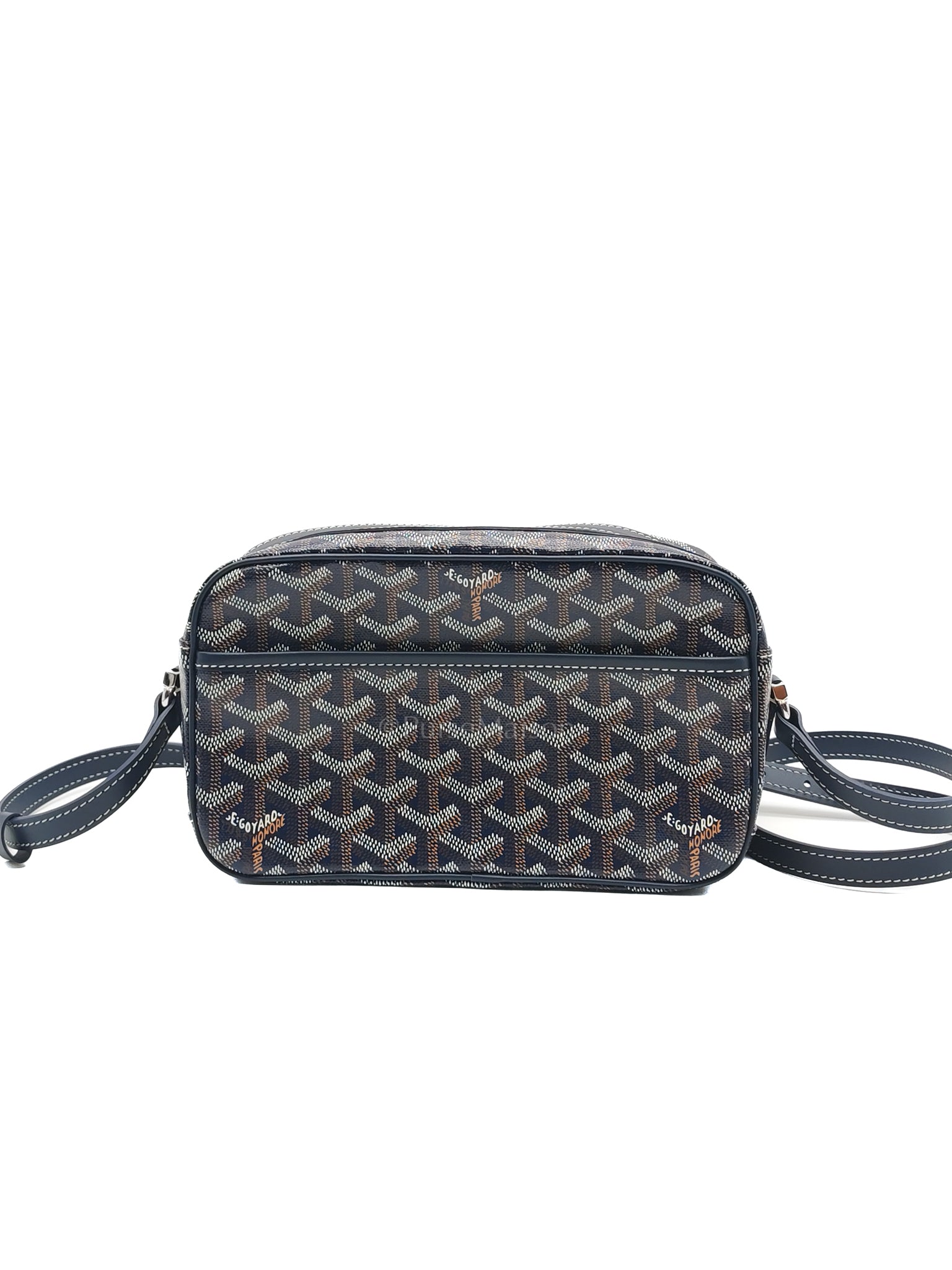 Cap Vert PM in Blue Marine Goyardine Canvas | Purse Maison Luxury Bags Shop