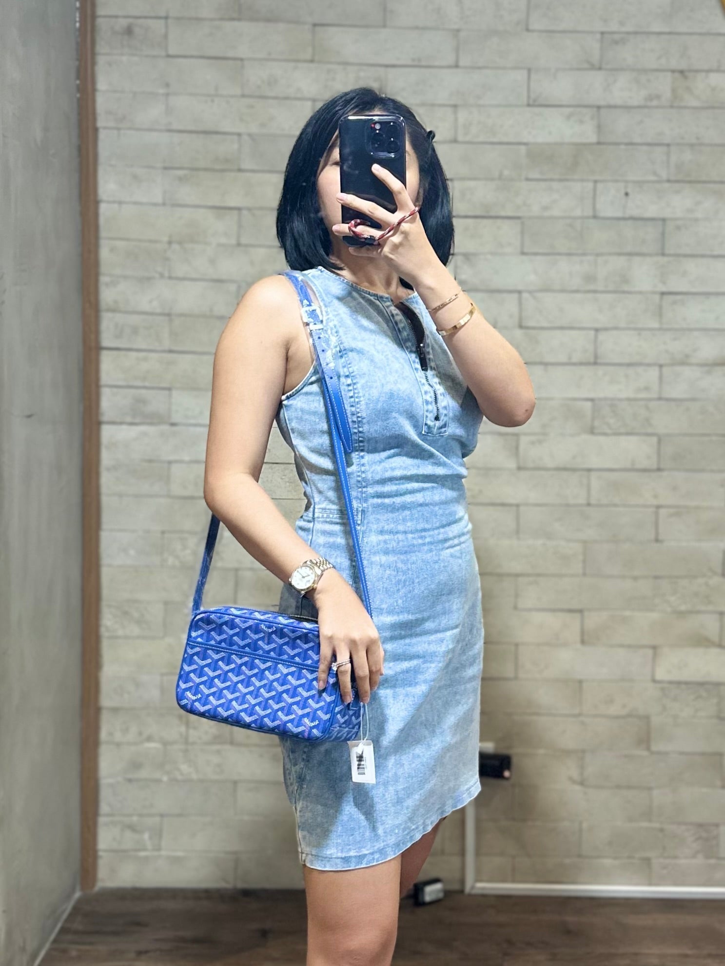 Cap Vert PM Sling Bag (Blue) | Purse Maison Luxury Bags Shop