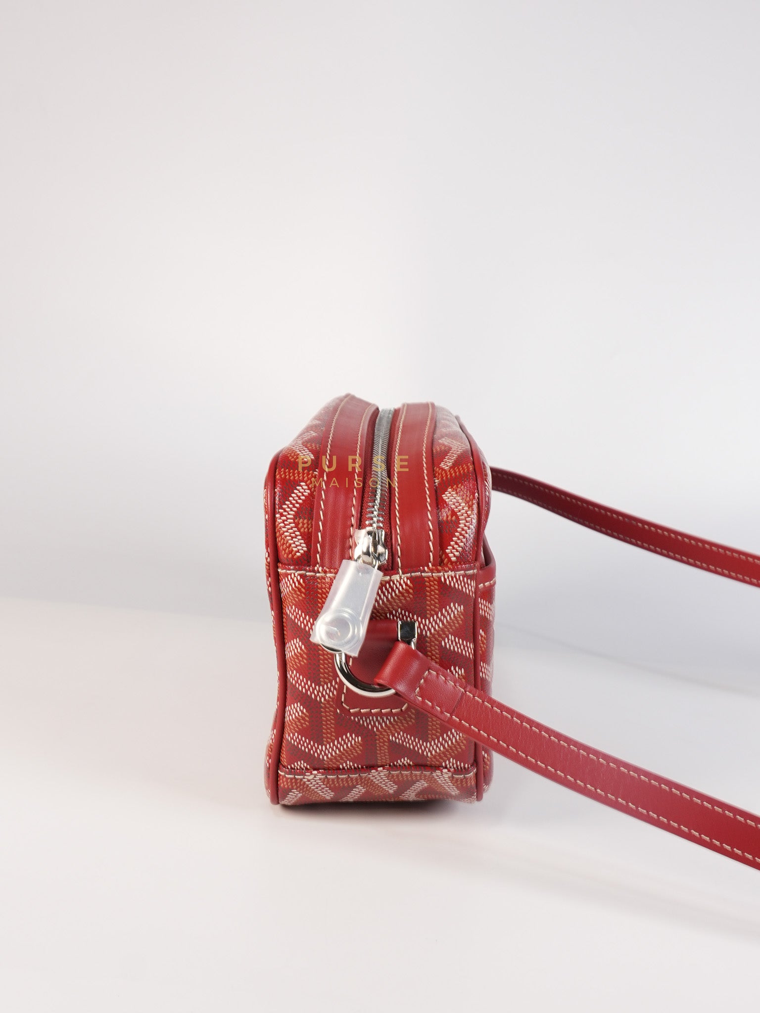 Cap Vert Red in Goyardine Canvas | Purse Maison Luxury Bags Shop