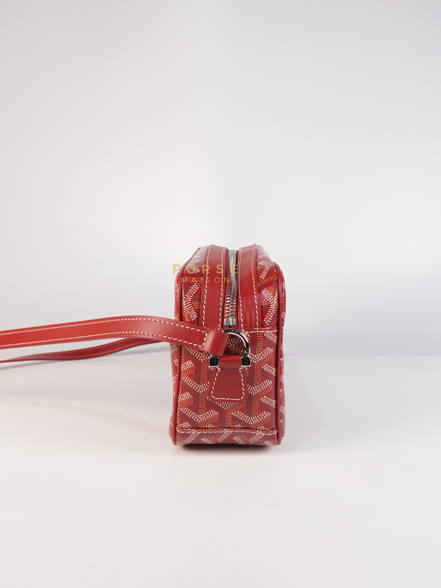 Cap Vert Red in Goyardine Canvas | Purse Maison Luxury Bags Shop