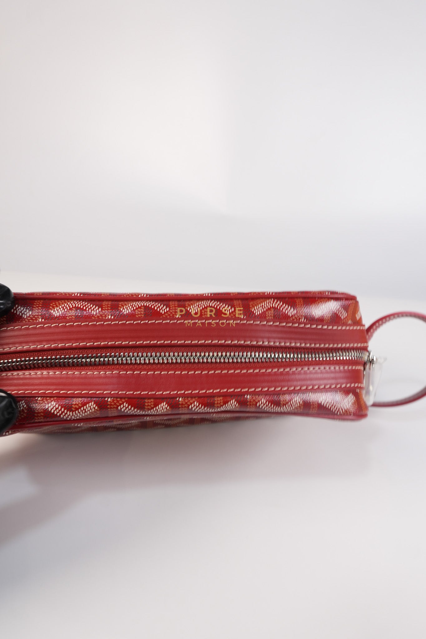 Cap Vert Red in Goyardine Canvas | Purse Maison Luxury Bags Shop