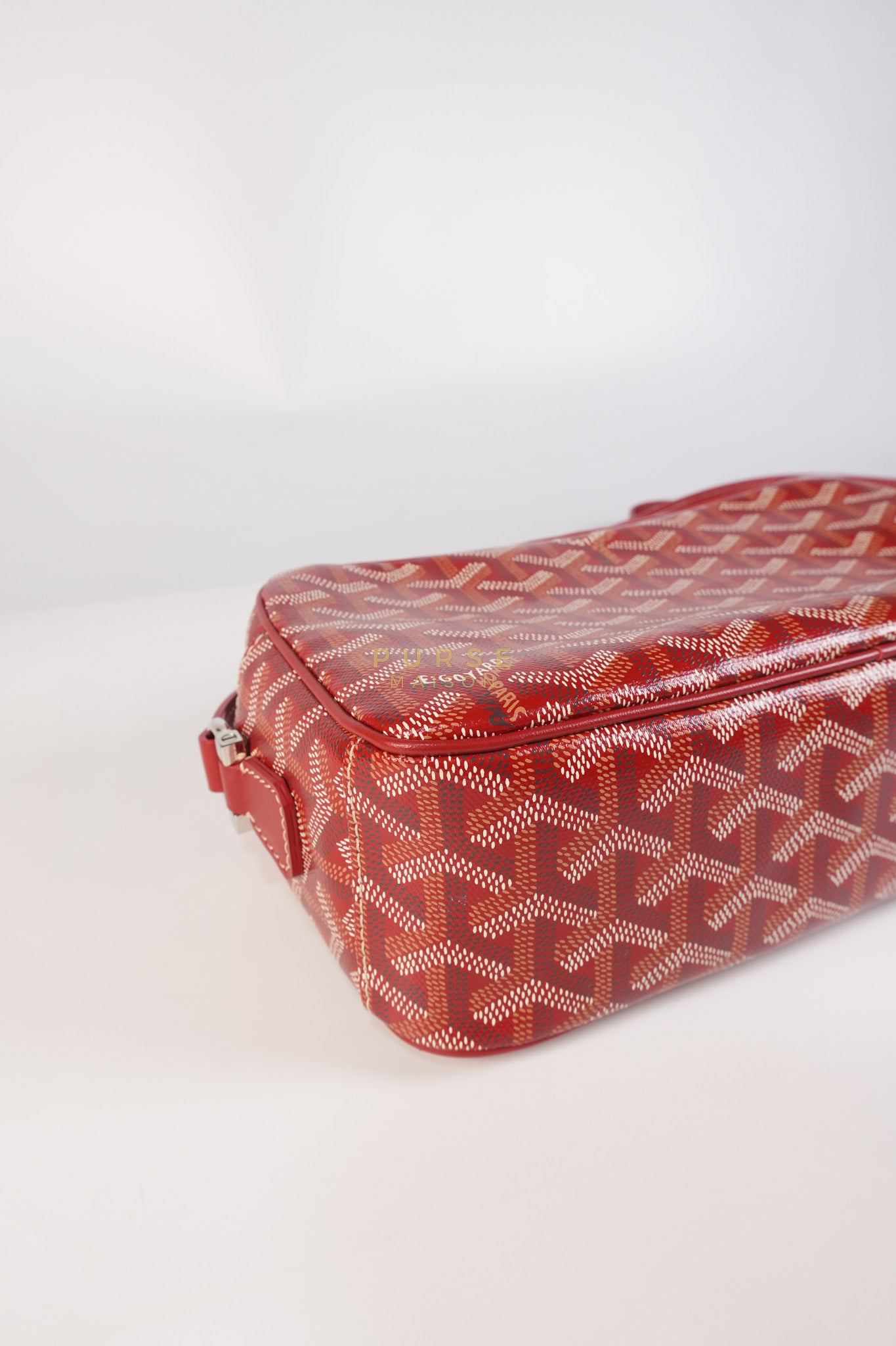 Cap Vert Red in Goyardine Canvas | Purse Maison Luxury Bags Shop
