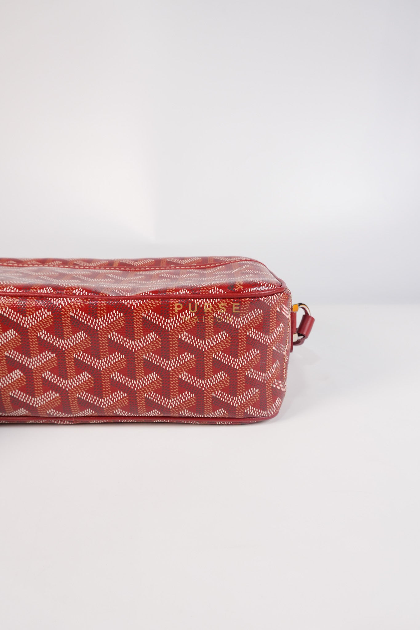 Cap Vert Red in Goyardine Canvas | Purse Maison Luxury Bags Shop