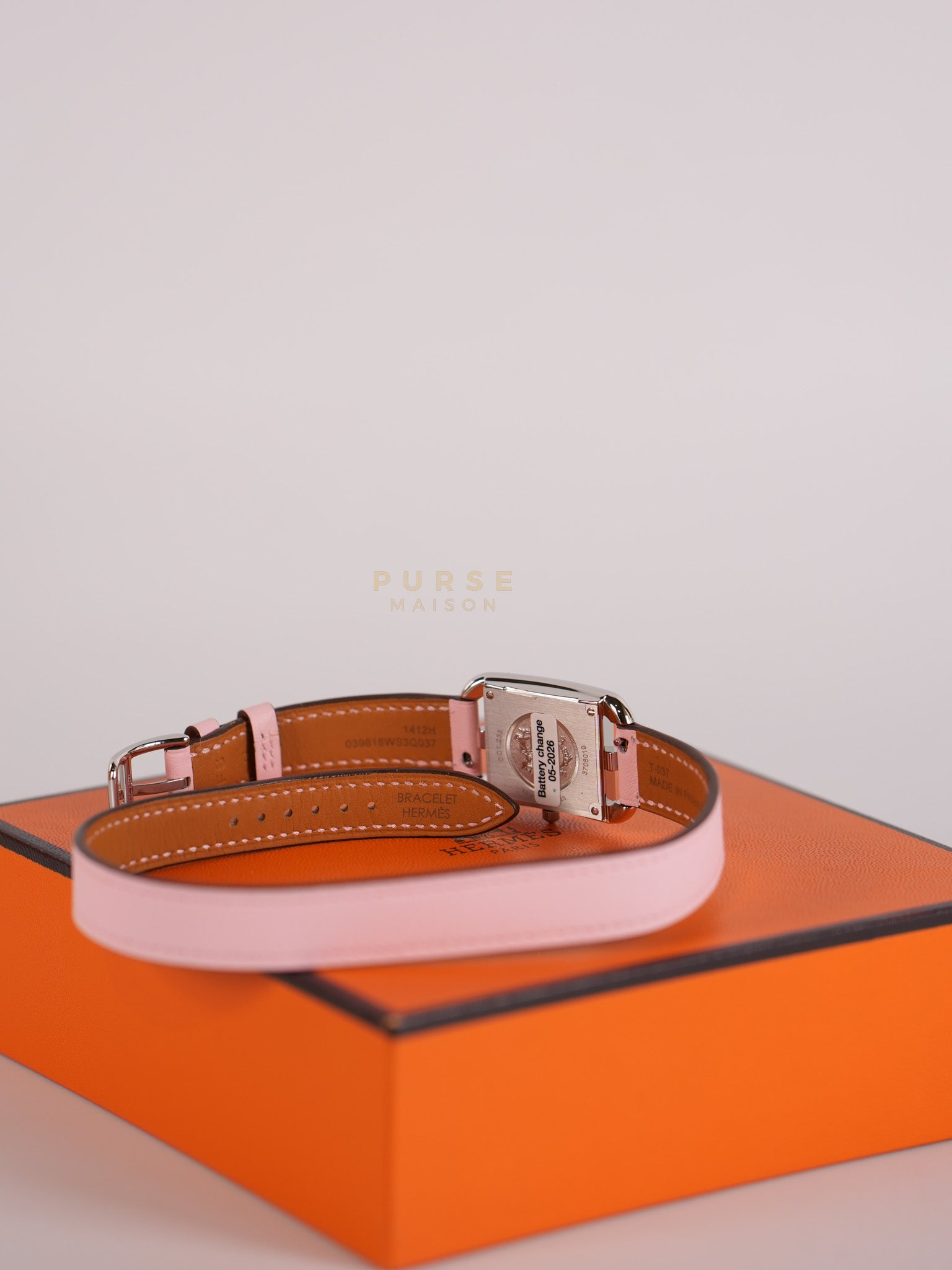 Cape Cod Mother of Pearl Dial Diamond Rose Sakura Swift Leather Strap Watch 31mm | Purse Maison Luxury Bags Shop