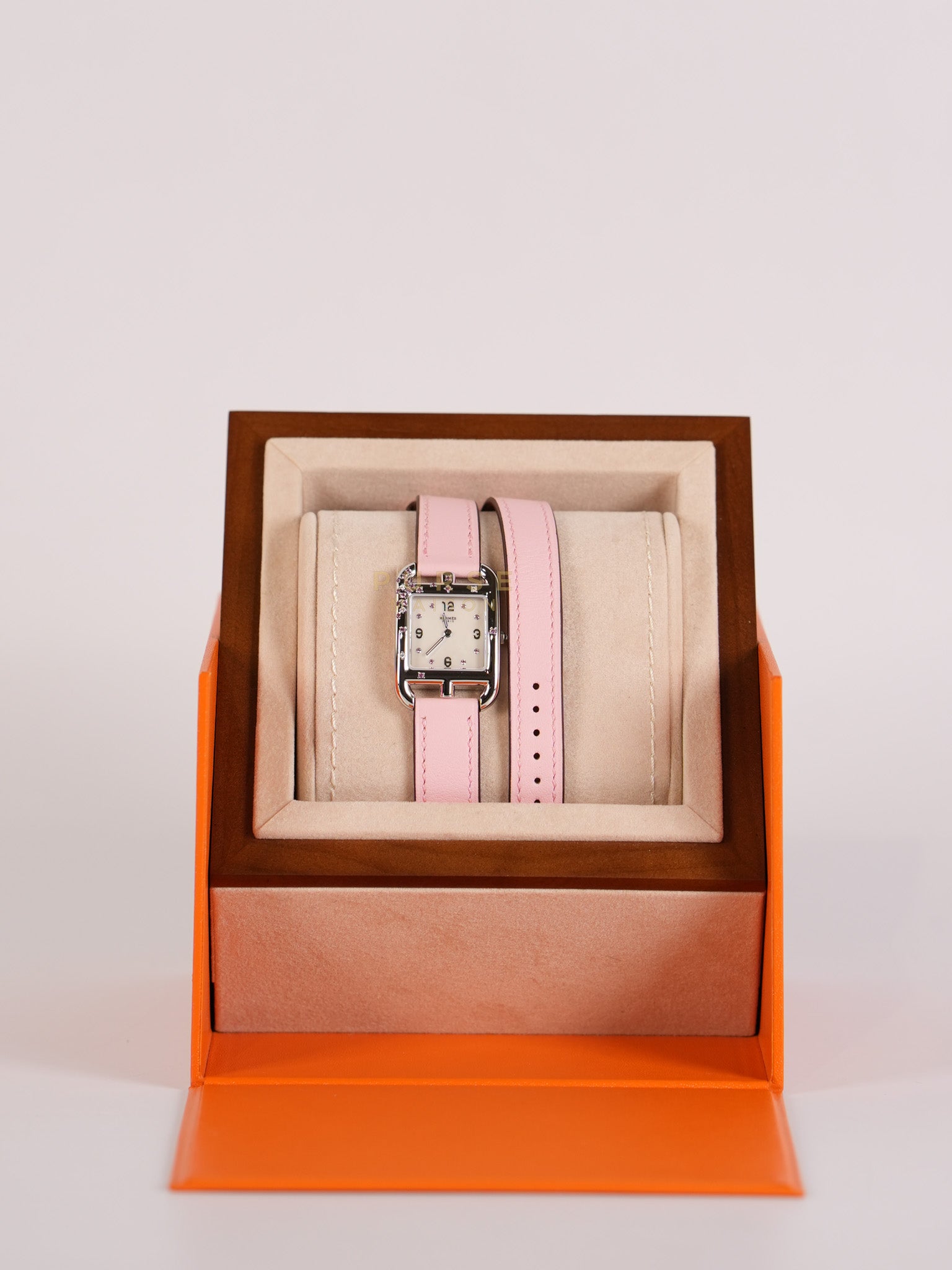 Cape Cod Mother of Pearl Dial Diamond Rose Sakura Swift Leather Strap Watch 31mm | Purse Maison Luxury Bags Shop