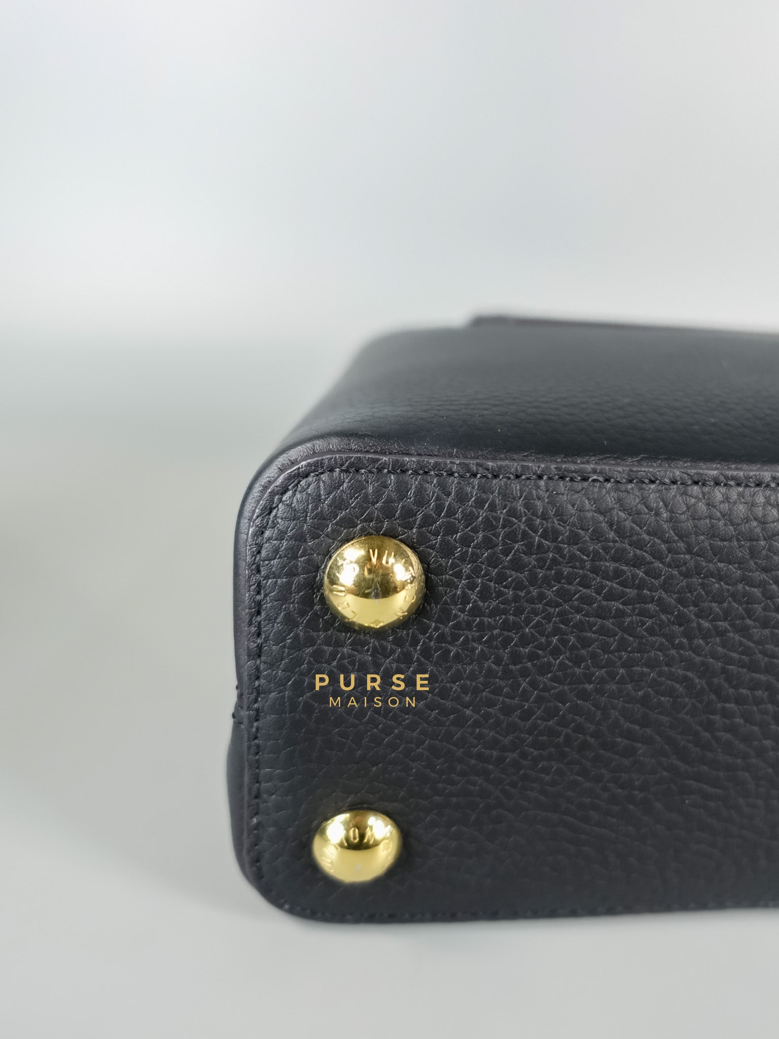 Capucines BB Black Taurillon Leather | Purse Maison Luxury Bags Shop
