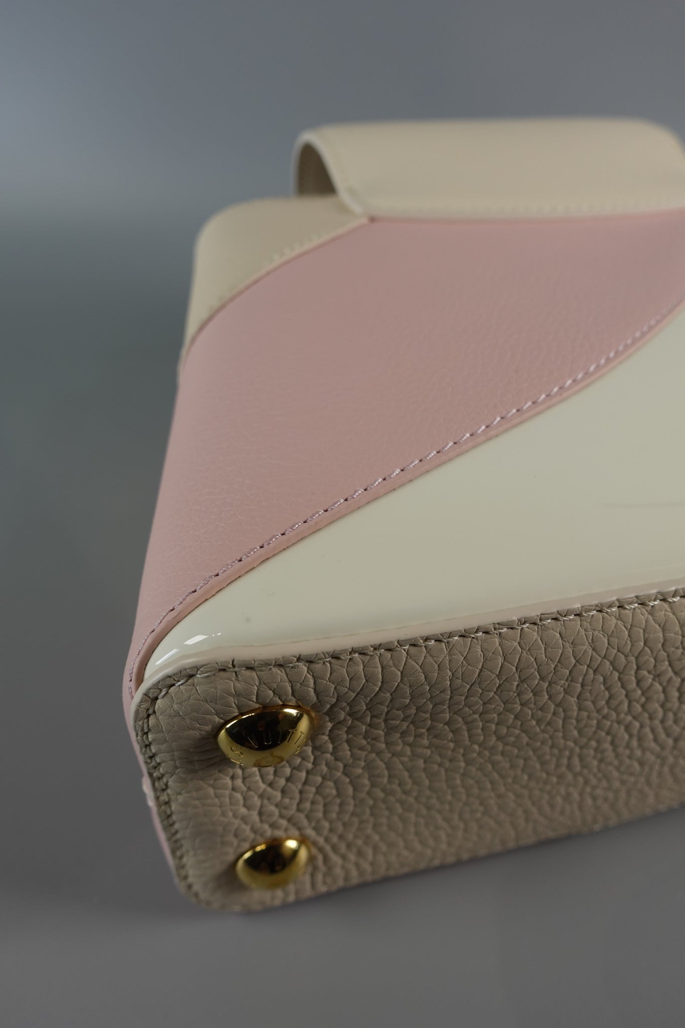 Capucines BB Gelato Vanilla Tonal Taurillon Leather (Microchip) | Purse Maison Luxury Bags Shop